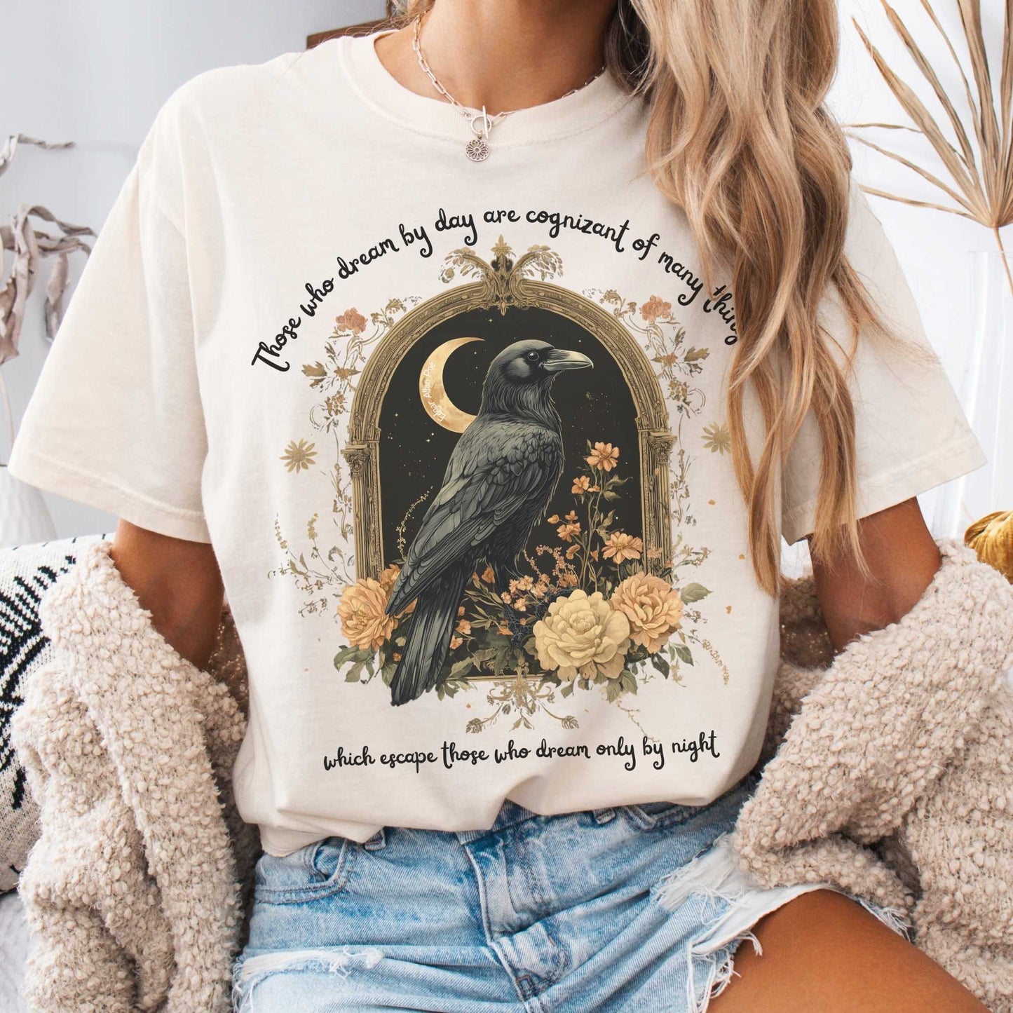 T-Shirt Ivory / S Those Who Dream By Day Edgar Allan Poe Shirt The Mystic Eden
