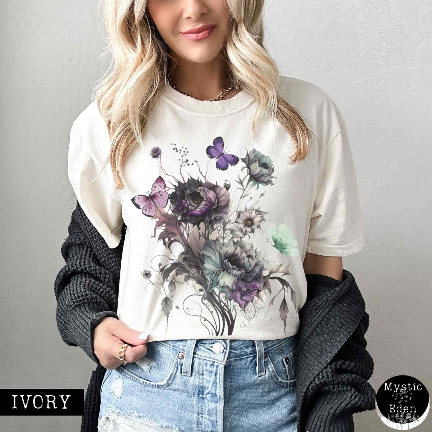 T-Shirt Ivory / S Witchy Whimsigoth T-shirt The Mystic Eden