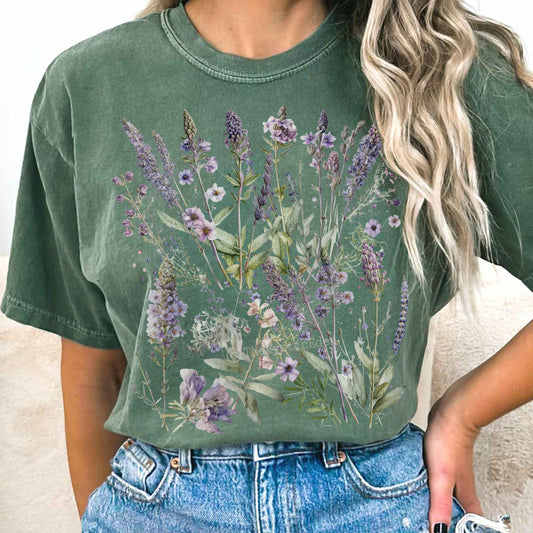 Lavender Floral Shirt