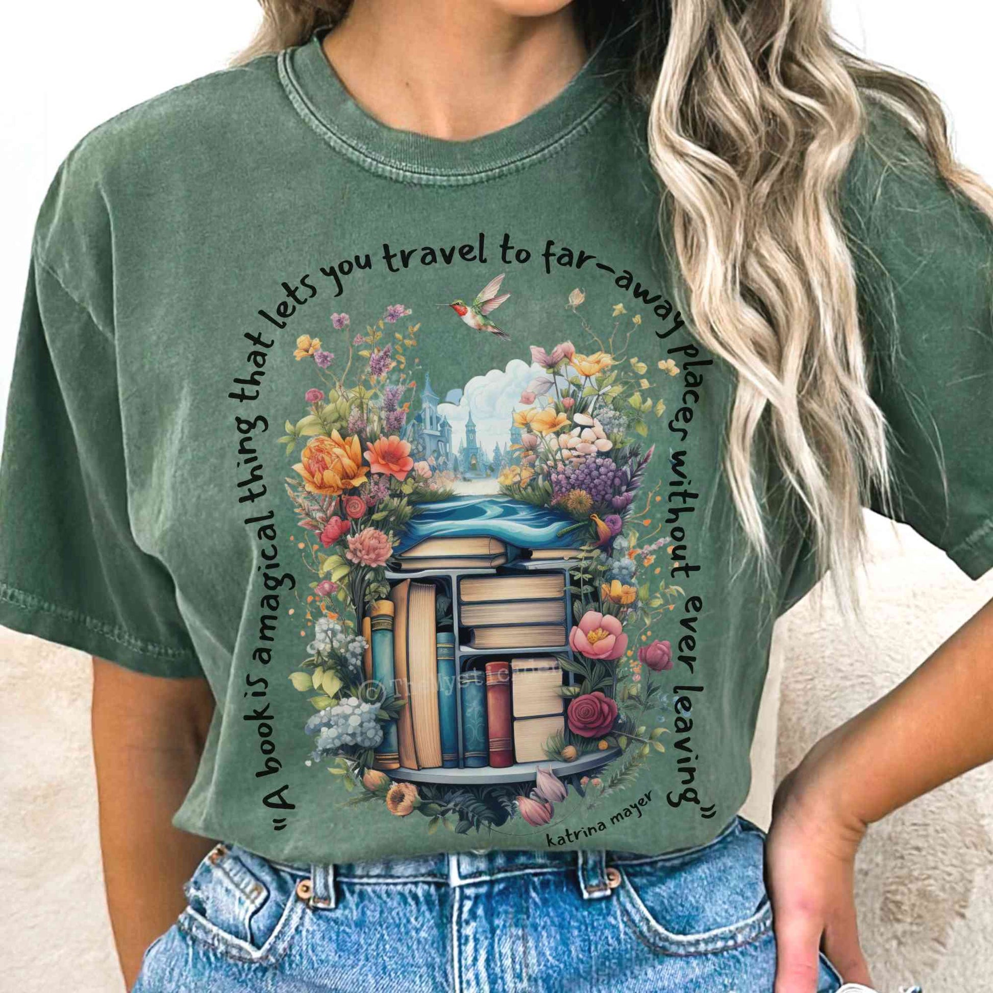 T-Shirt Magical book shirt comfort colors The Mystic Eden