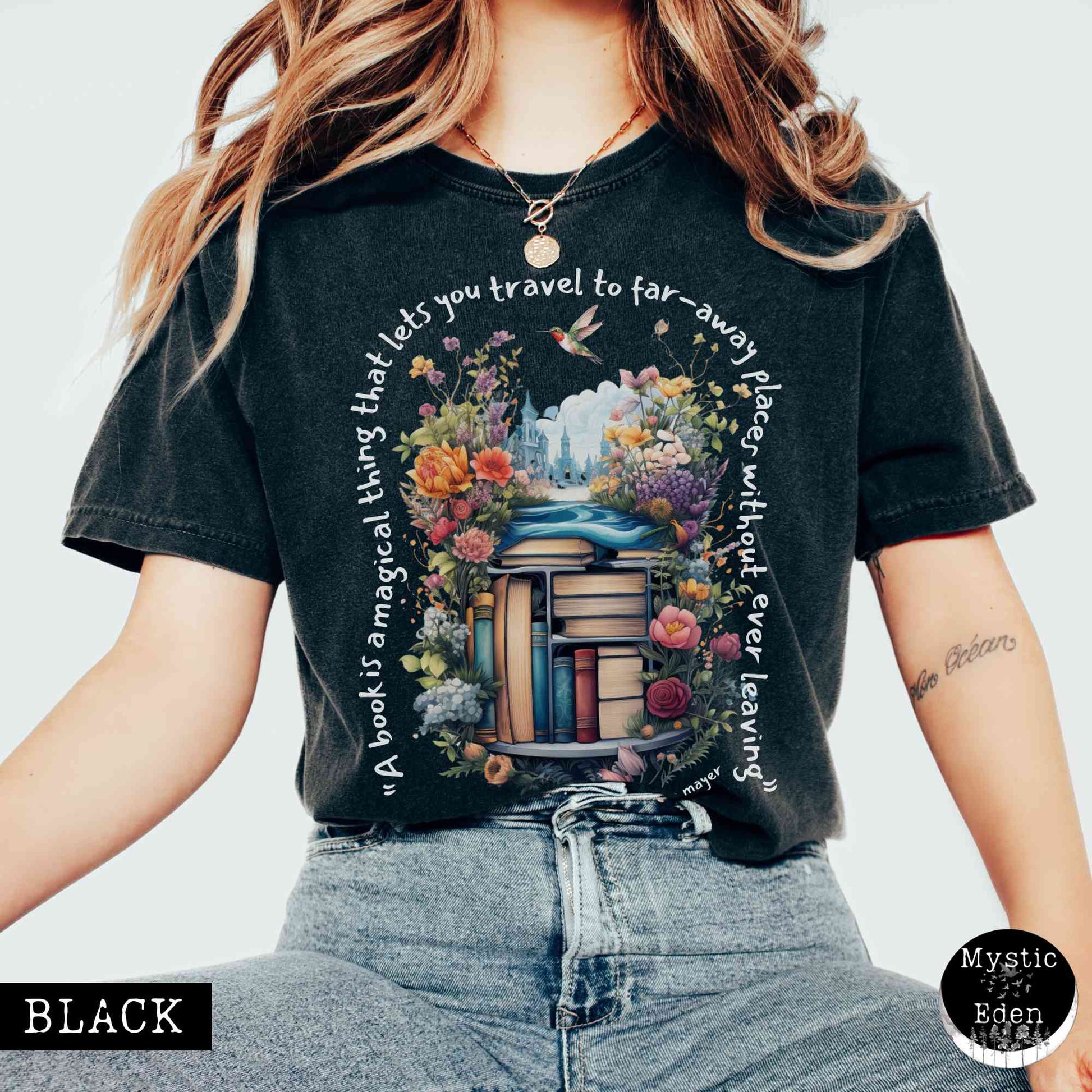 T-Shirt Magical book shirt comfort colors The Mystic Eden