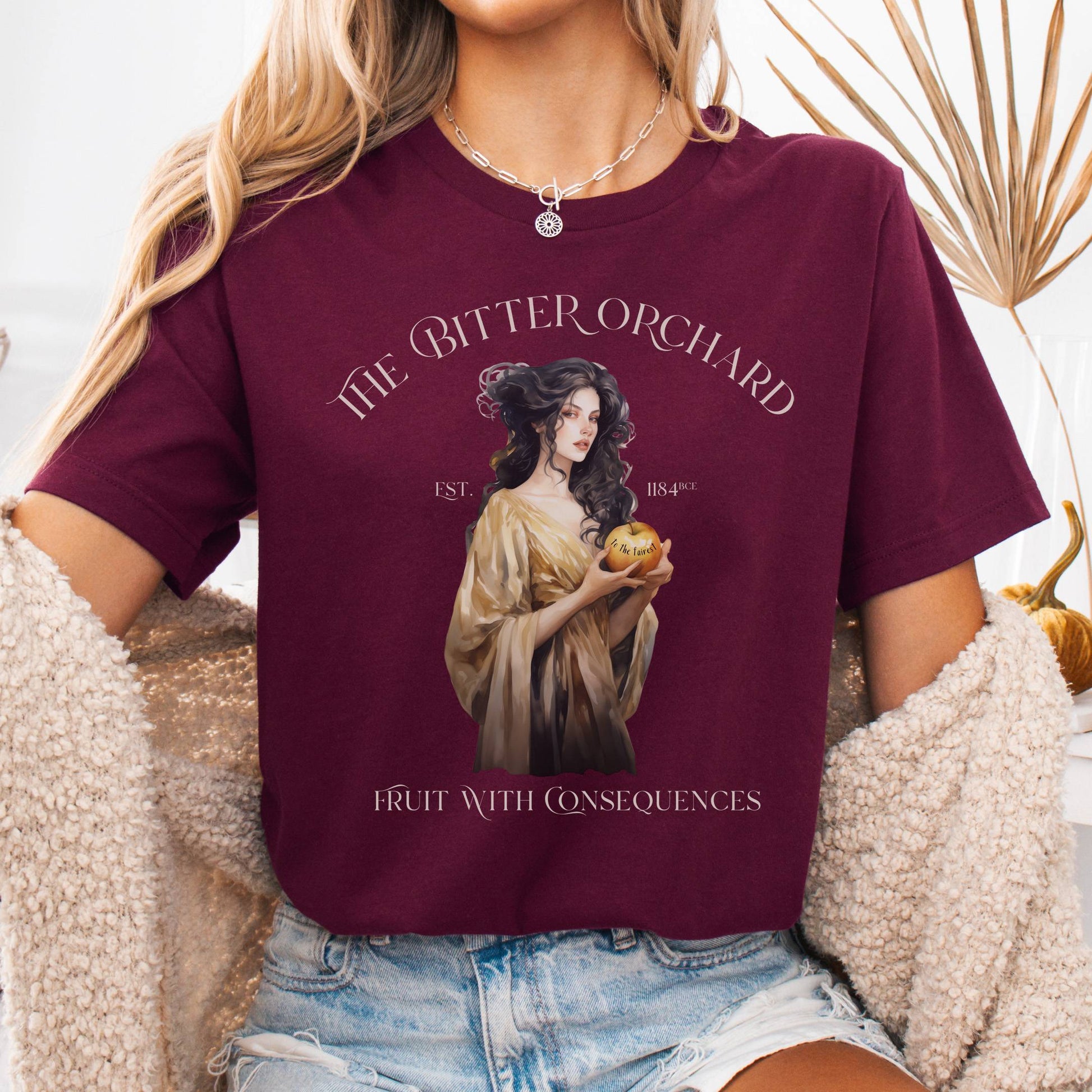 T-Shirt Maroon / S The Bitter Orchard Bella + Canvas Tee – Fruit With Consequences The Mystic Eden