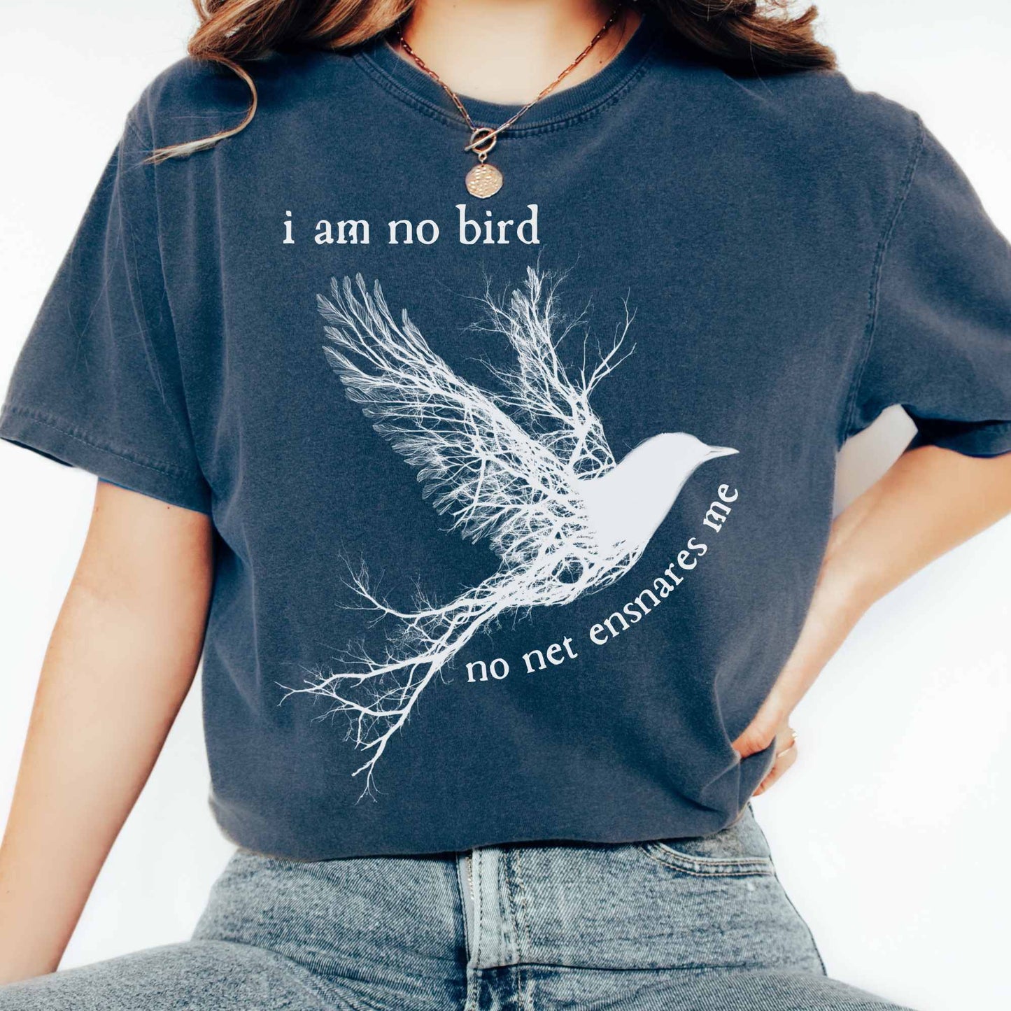 T-Shirt Midnight / S I am no bird Jane Eyre Charlotte Brontë Shirt The Mystic Eden