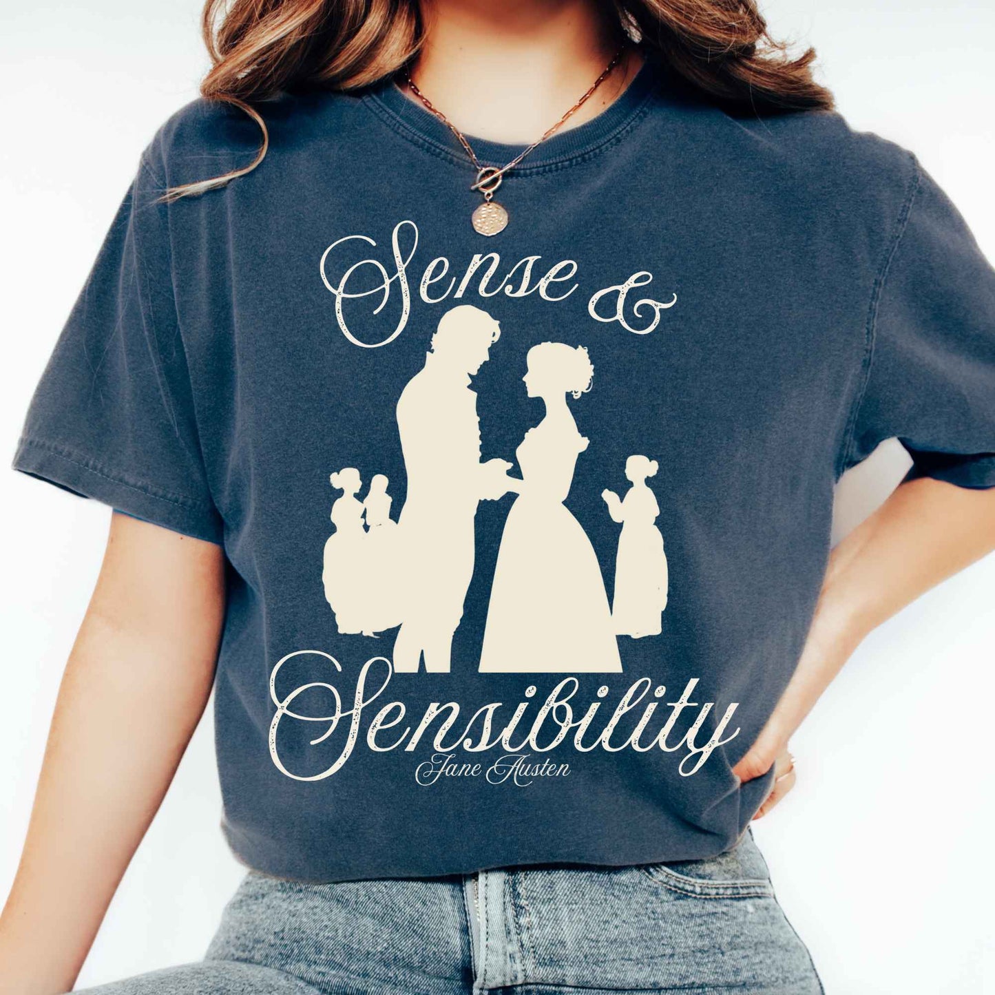 T-Shirt Midnight / S Sense & Sensibility Jane Austen shirt The Mystic Eden