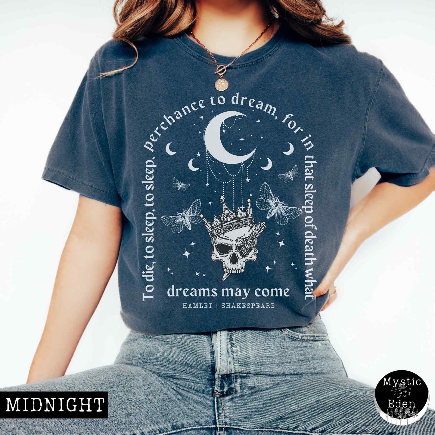 T-Shirt Midnight / S Vintage Hamlet Shakespeare T-Shirt The Mystic Eden