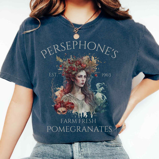 T-Shirt Midnight / S Vintage Persephone T-shirt Greek Mythology Shirt The Mystic Eden