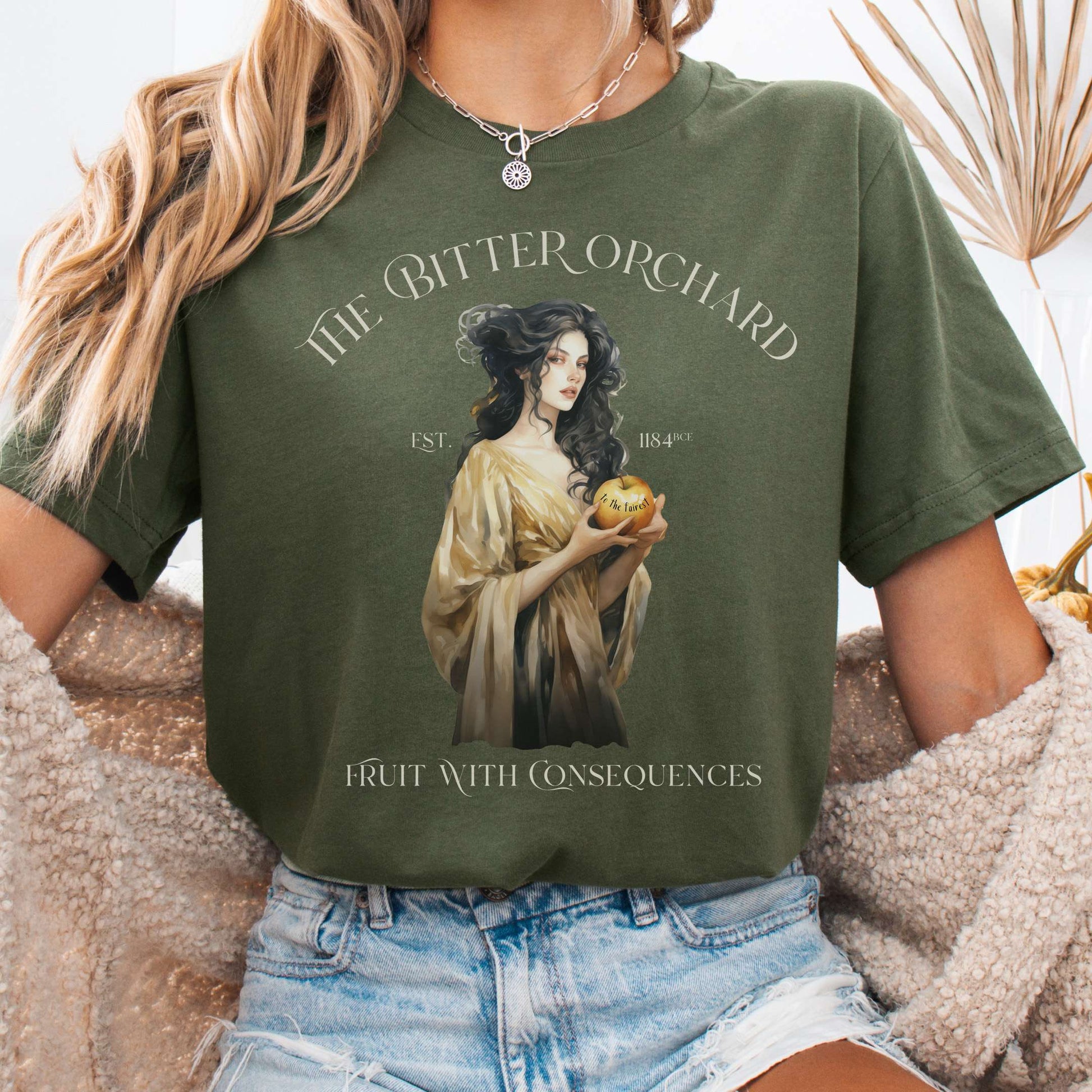 T-Shirt Military Green / S The Bitter Orchard Bella + Canvas Tee – Fruit With Consequences The Mystic Eden