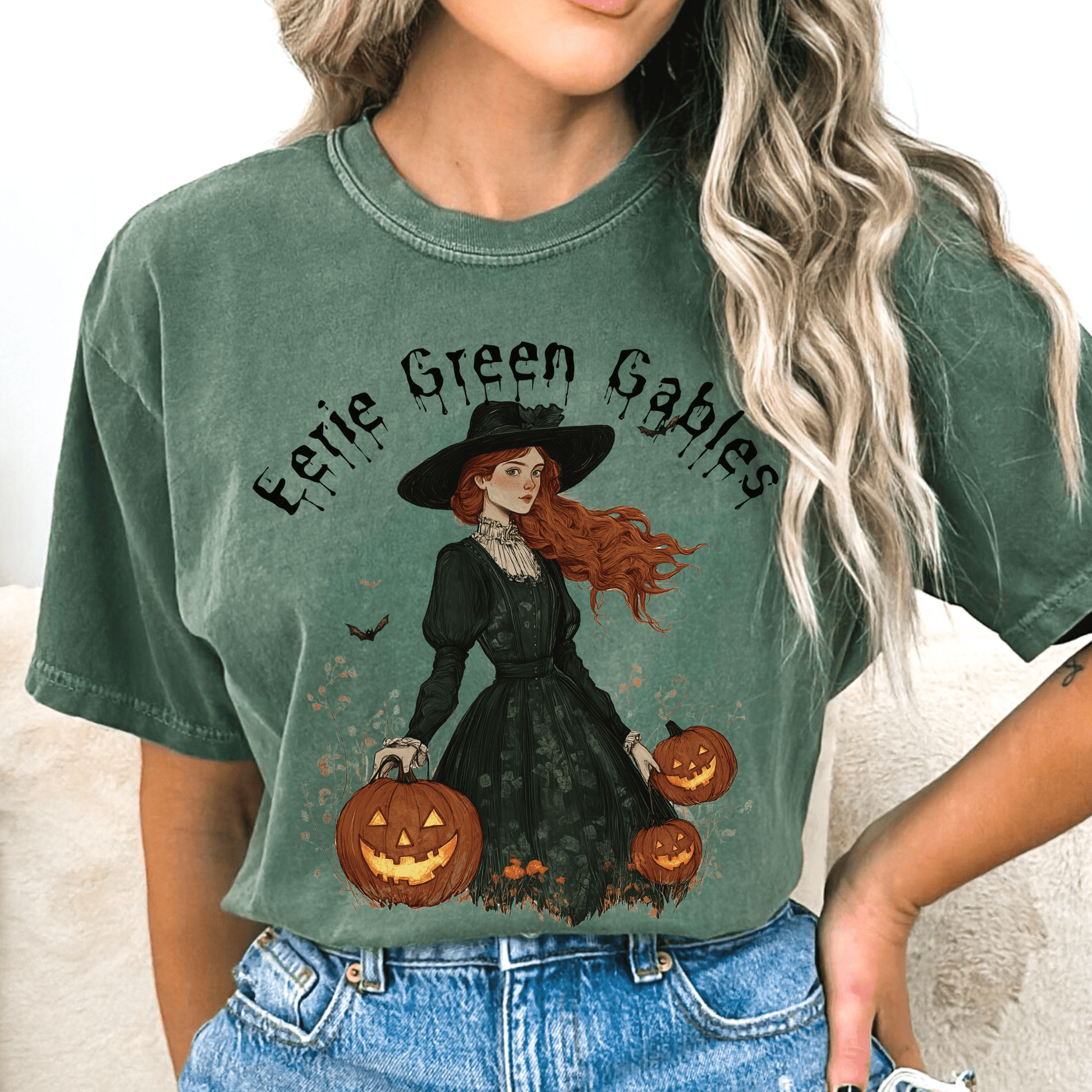 T-Shirt Moss / S Eerie Green Gables Halloween Shirt The Mystic Eden