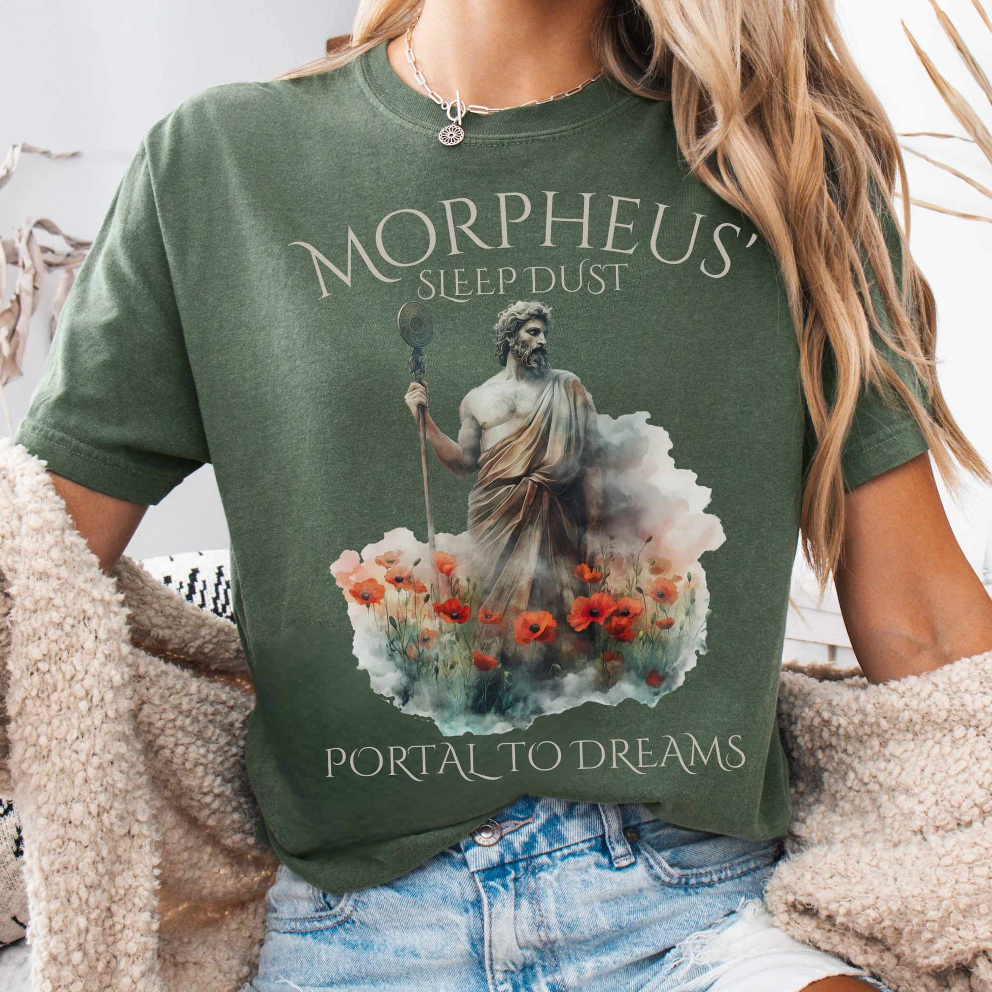T-Shirt Moss / S Morpheus' Sleep Dust - Portal to Dreams Tee The Mystic Eden
