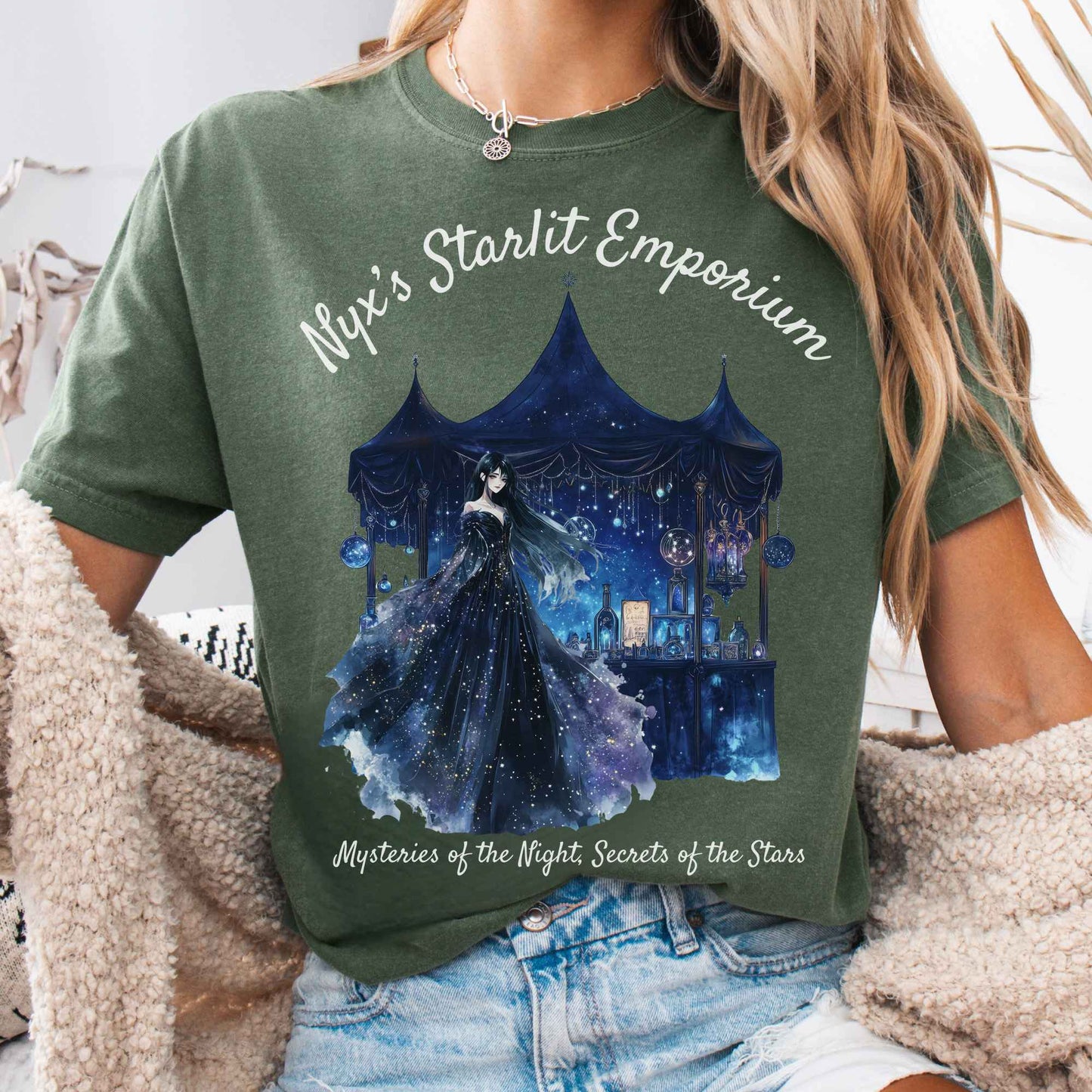 T-Shirt Moss / S Nyx's Starlit Emporium Greek Goddess Shirt The Mystic Eden