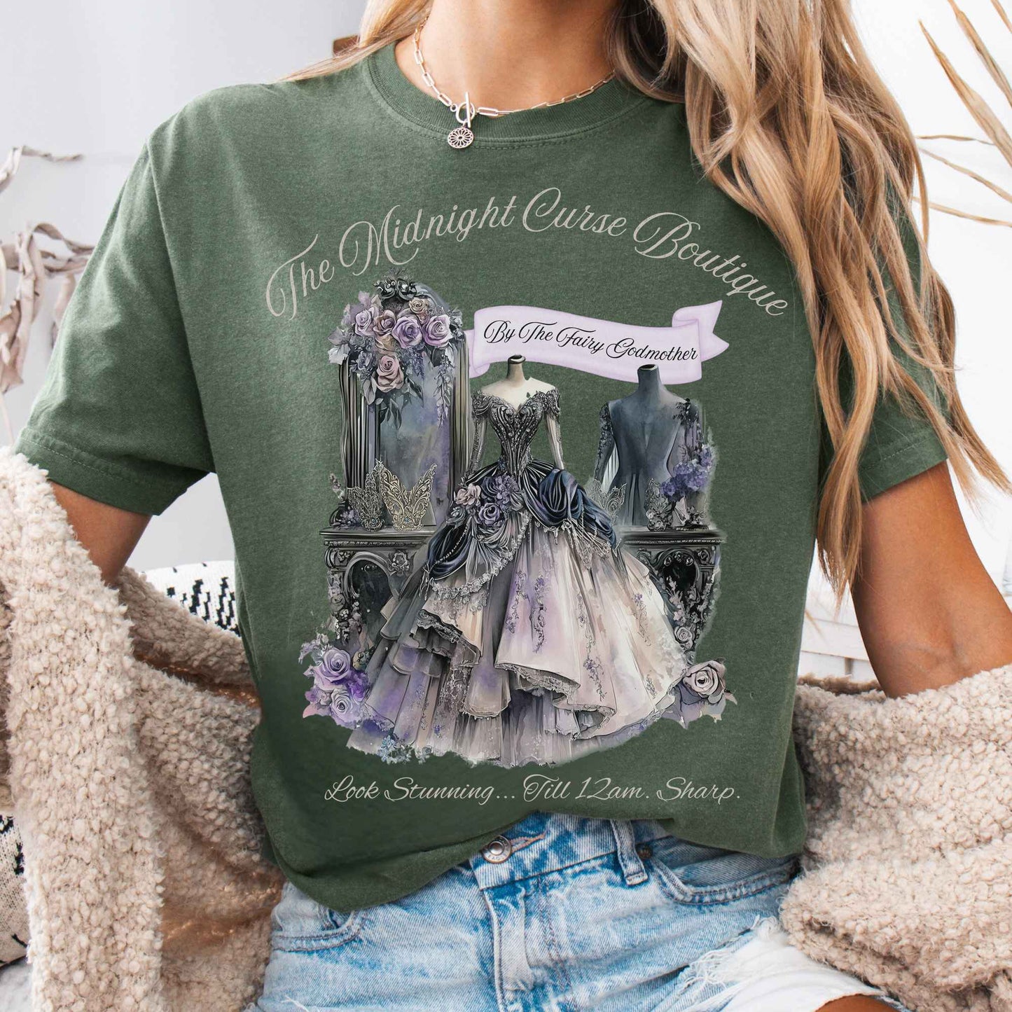 T-Shirt Moss / S The Midnight Curse Boutique Fairytale Shirt The Mystic Eden
