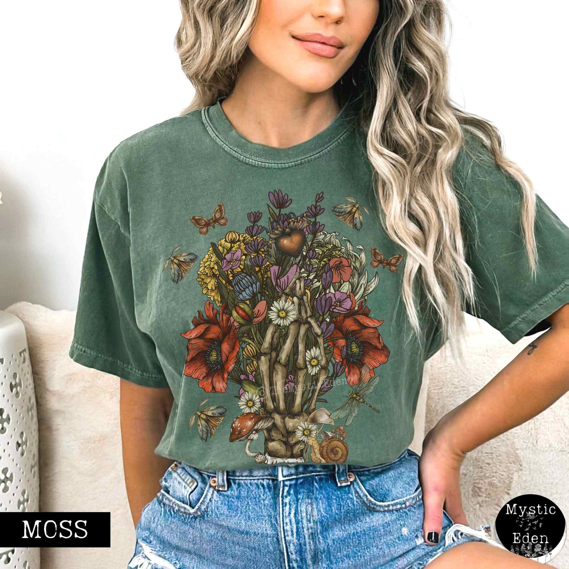 T-Shirt Moss / S Witchy goblincore shirt The Mystic Eden