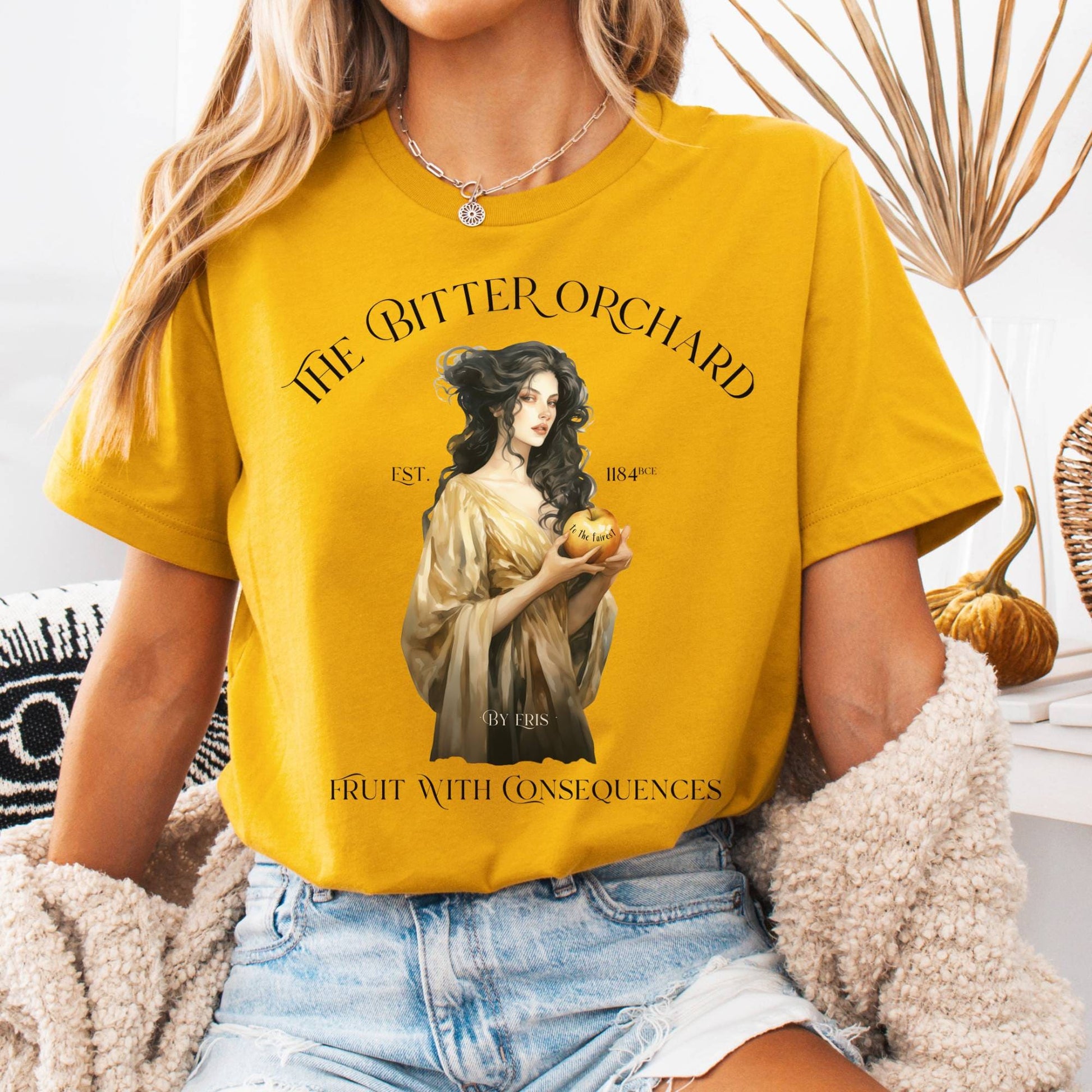 T-Shirt Mustard / S The Bitter Orchard Bella + Canvas Tee – Fruit With Consequences The Mystic Eden