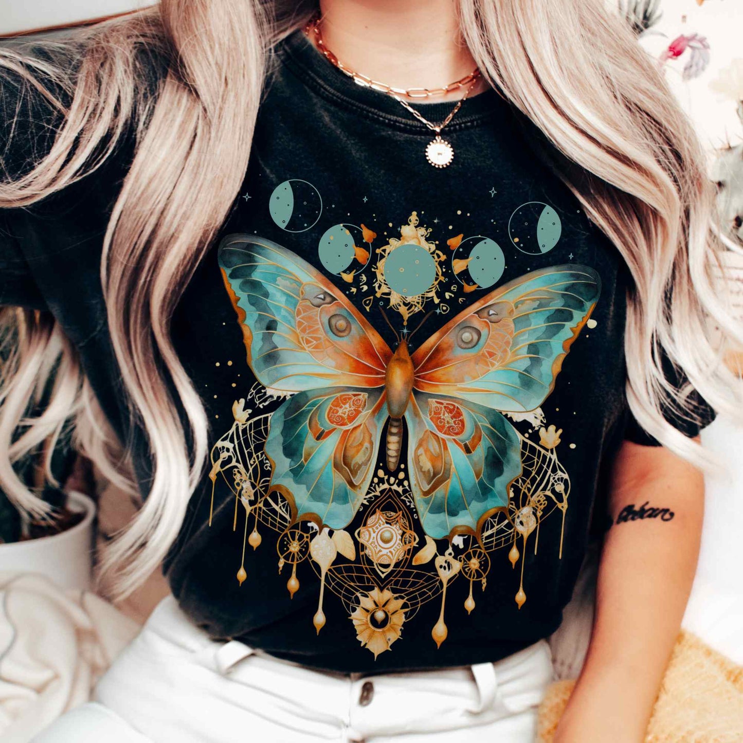 T-Shirt Mystical and Whimsical Butterfly Shirt The Mystic Eden