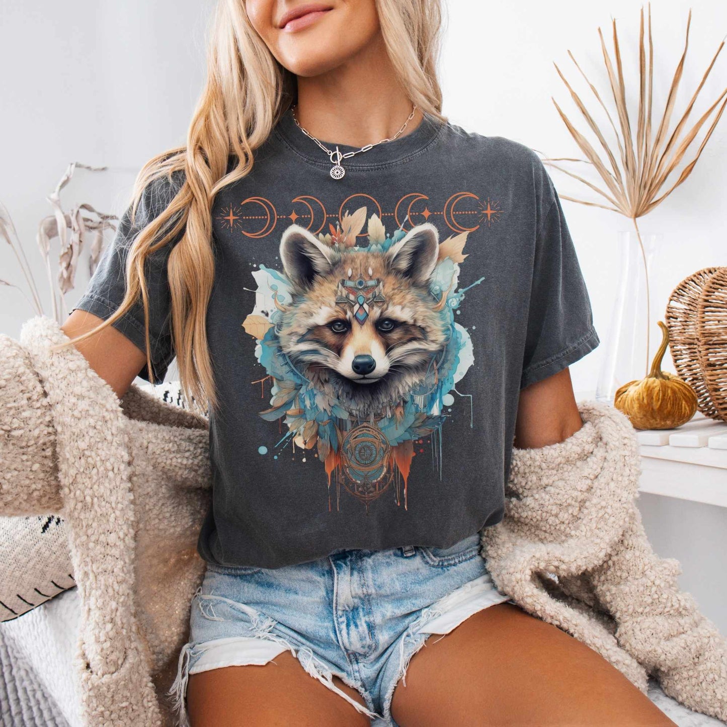 T-Shirt Mystical Raccoon Shirt The Mystic Eden
