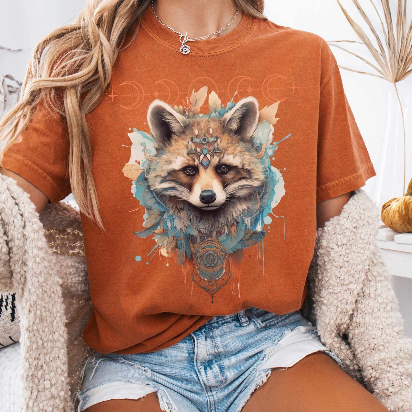 T-Shirt Mystical Raccoon Shirt The Mystic Eden