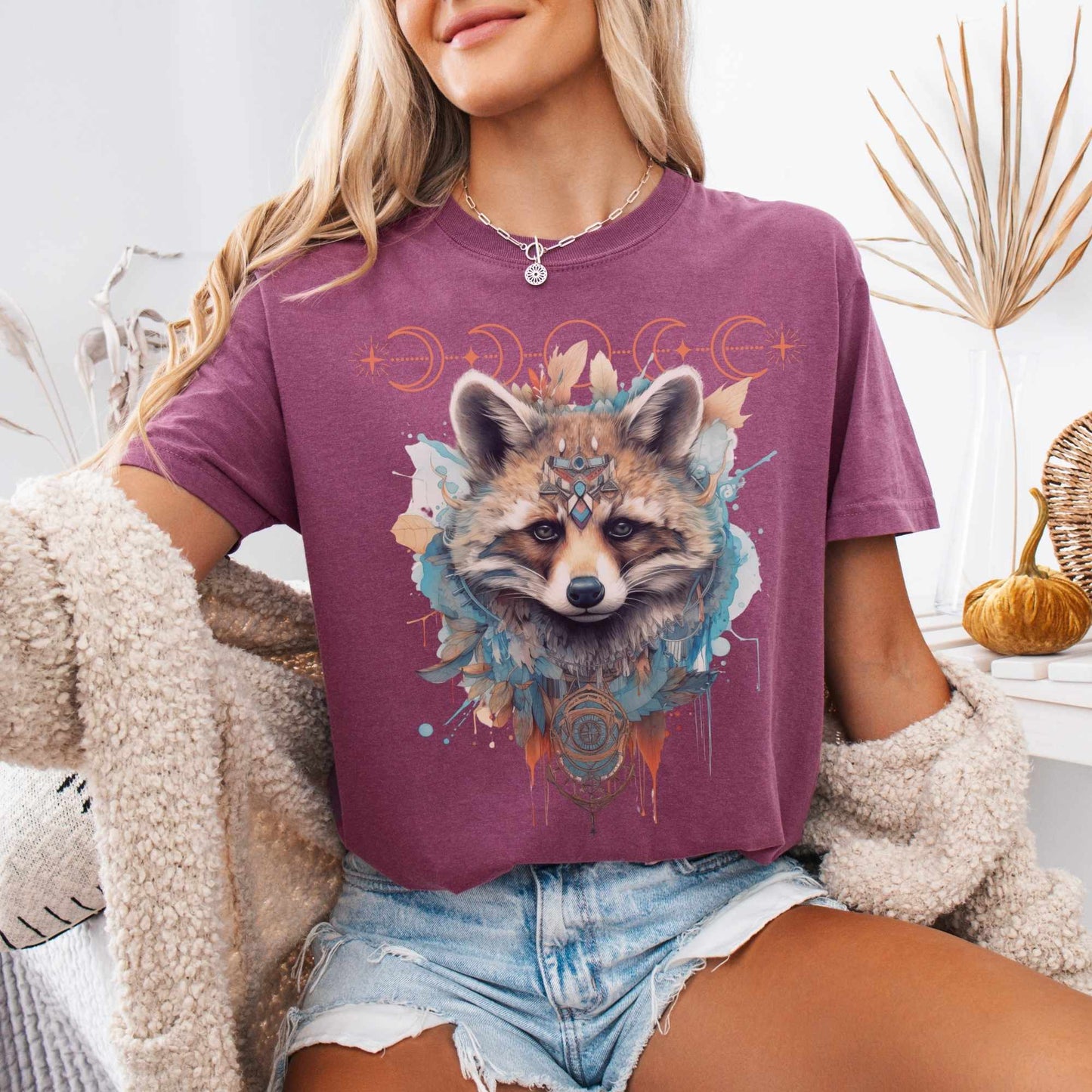 T-Shirt Mystical Raccoon Shirt The Mystic Eden