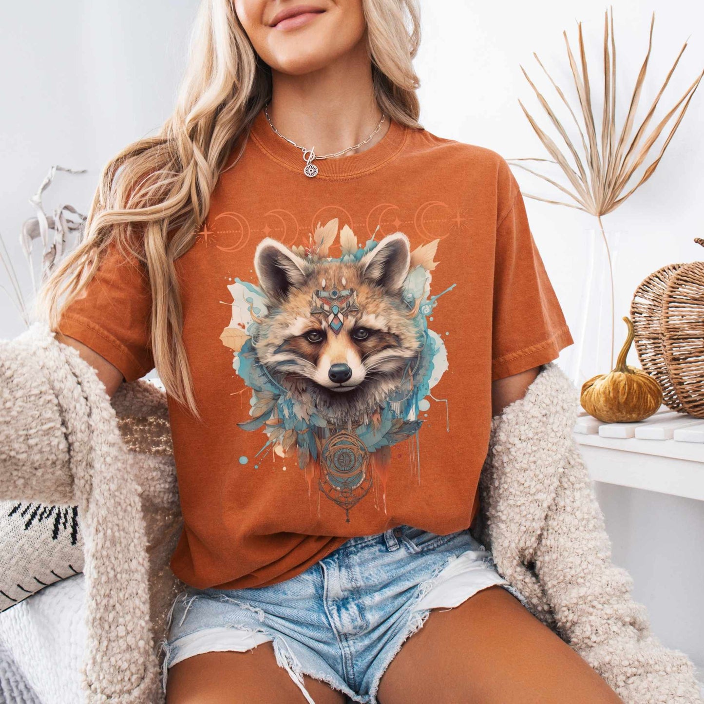 T-Shirt Mystical Raccoon Shirt The Mystic Eden