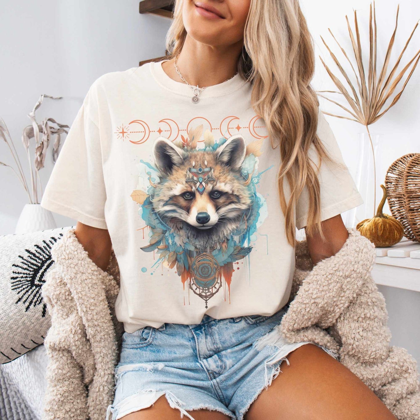 T-Shirt Mystical Raccoon Shirt The Mystic Eden