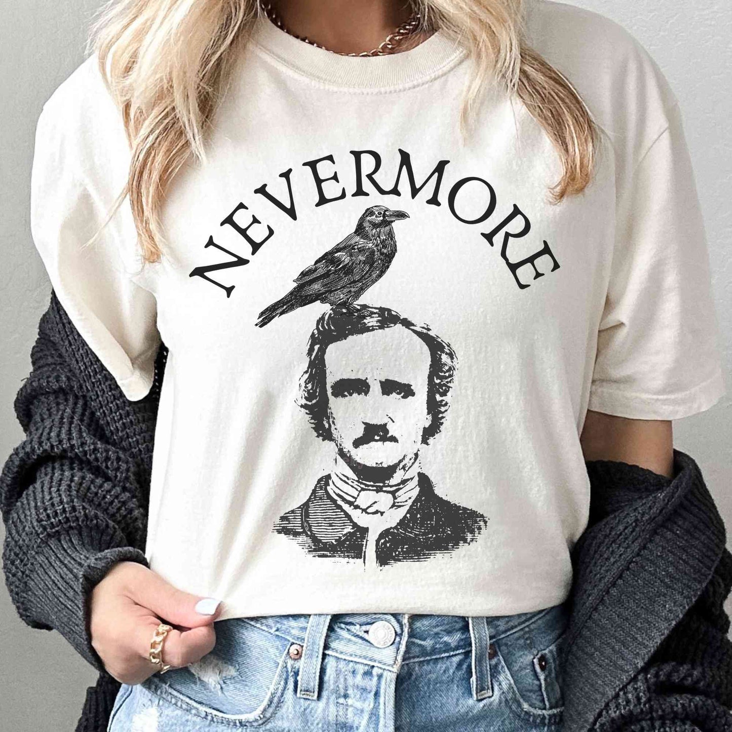 T-Shirt Nevermore Edgar Allan Poe T-Shirt The Mystic Eden
