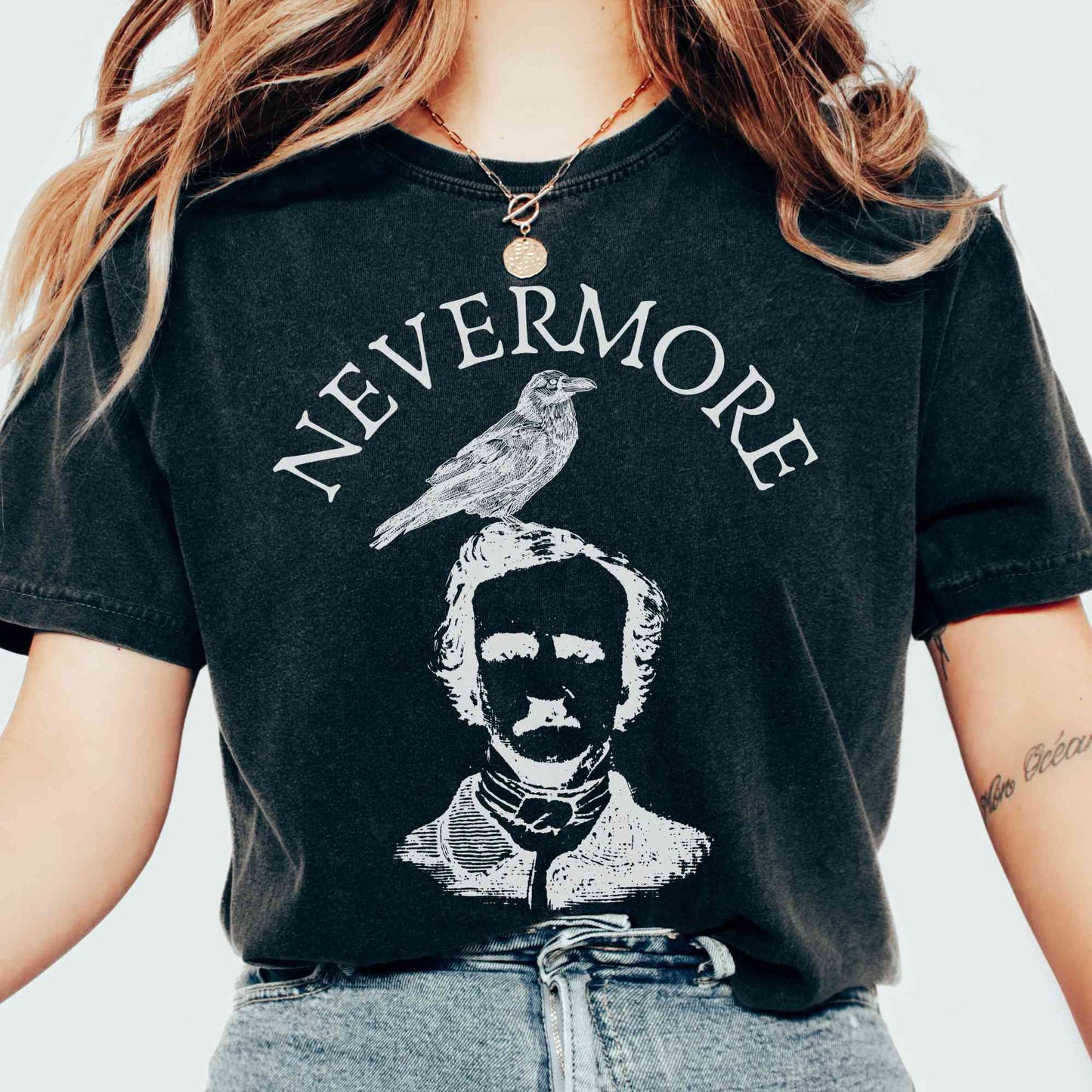 T-Shirt Nevermore Edgar Allan Poe T-Shirt The Mystic Eden