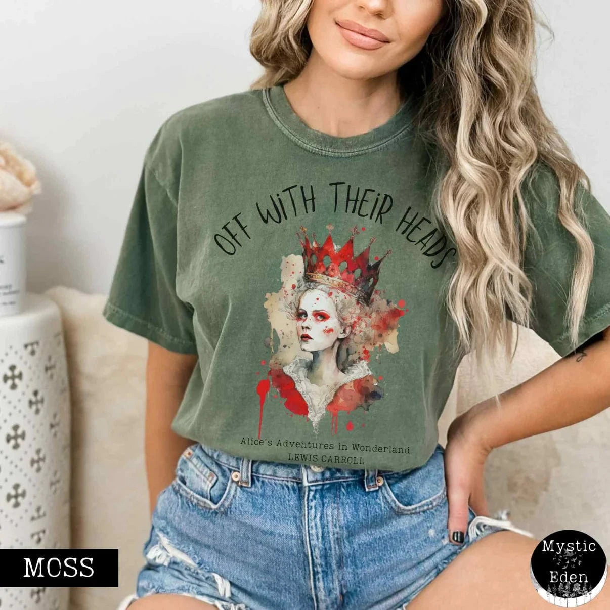T-Shirt Off With Their Heads - Lewis Caroll's Queen of Hearts The Mystic Eden