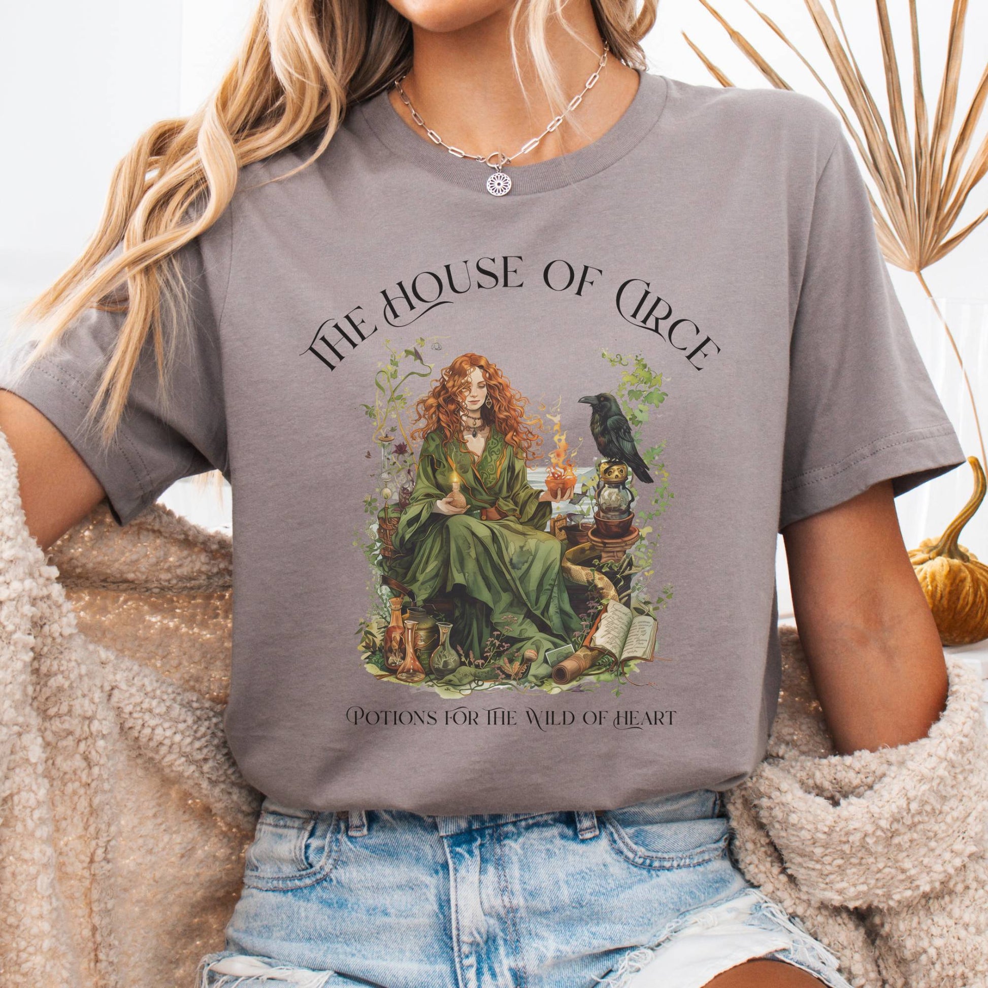T-Shirt Pebble Brown / S The House of Circe Bella + Canvas Tee – Potions & Magic Tee The Mystic Eden