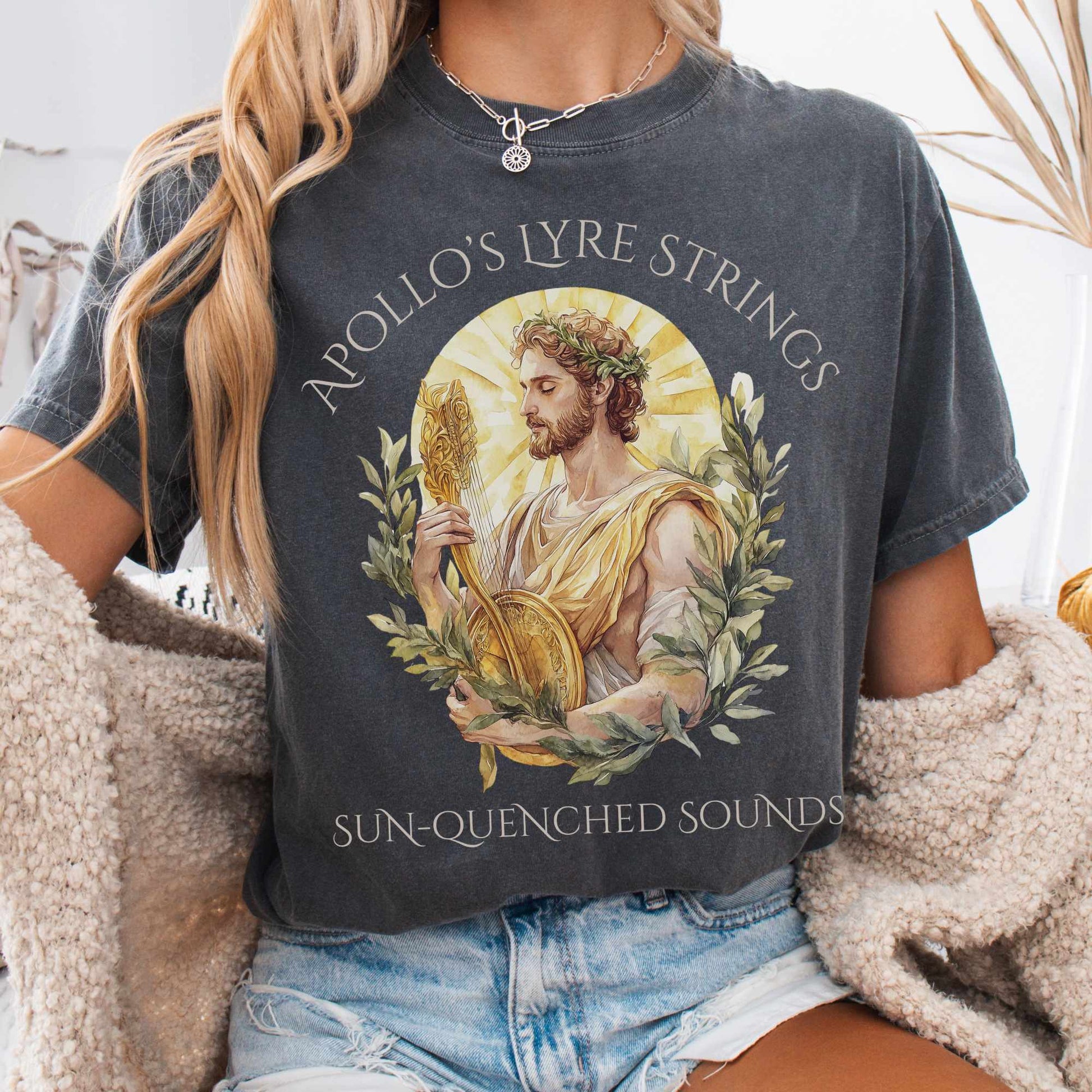 T-Shirt Pepper / S Apollo's Lyre Strings Shirt The Mystic Eden