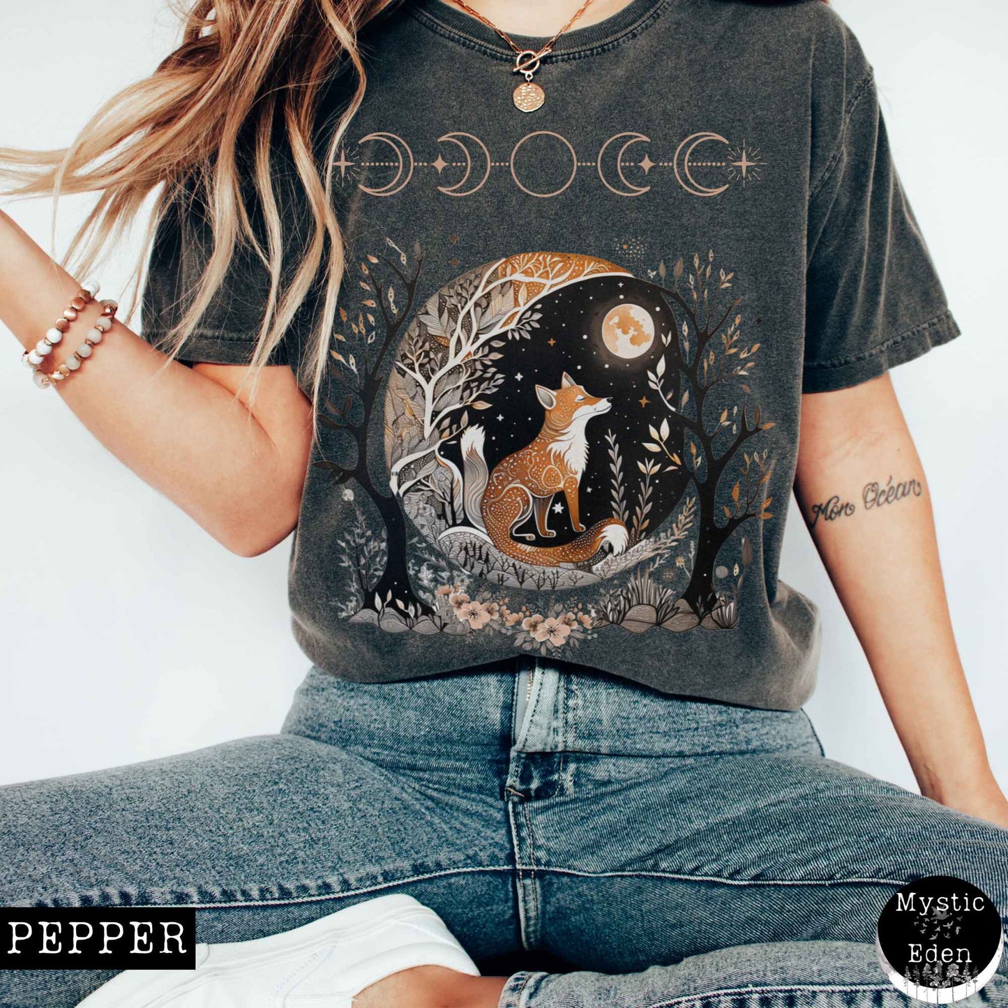 T-Shirt Pepper / S Fox goblincore shirt witchy whimsigoth t-shirt The Mystic Eden