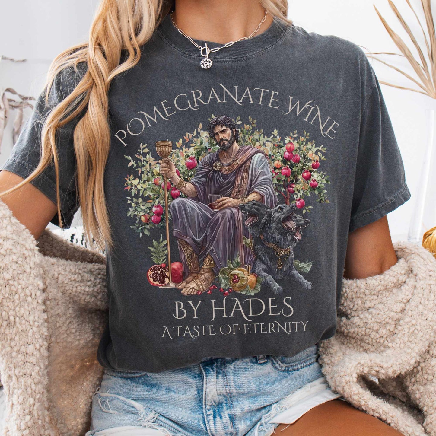 T-Shirt Pepper / S Pomegranate Wine A Taste of Eternity Tee The Mystic Eden
