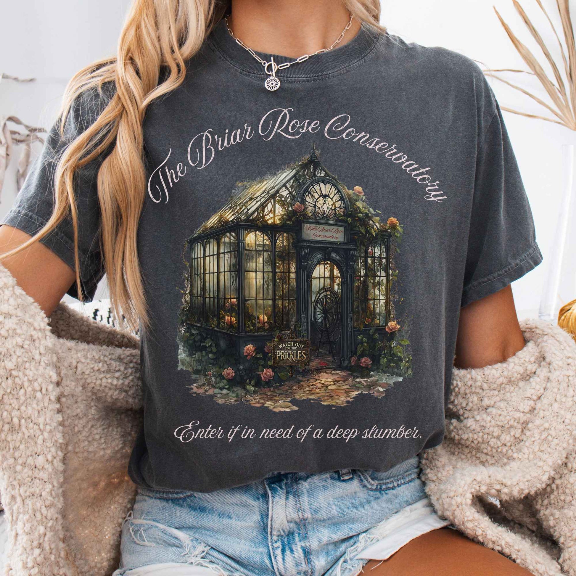 T-Shirt Pepper / S The Briar Rose Conservatory Fairytale Shirt The Mystic Eden