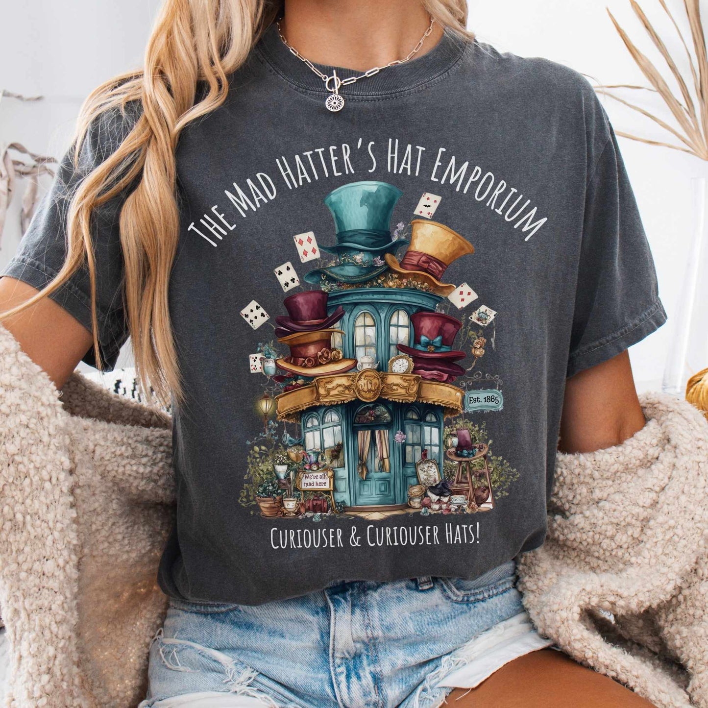 T-Shirt Pepper / S The Mad Hatter's Hat Emporium Shirt The Mystic Eden