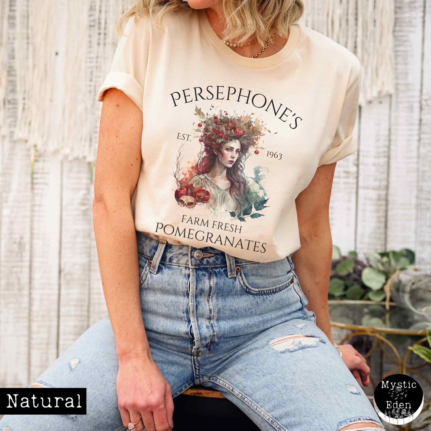 T-Shirt Persephone Greek Mythology Shirt The Mystic Eden
