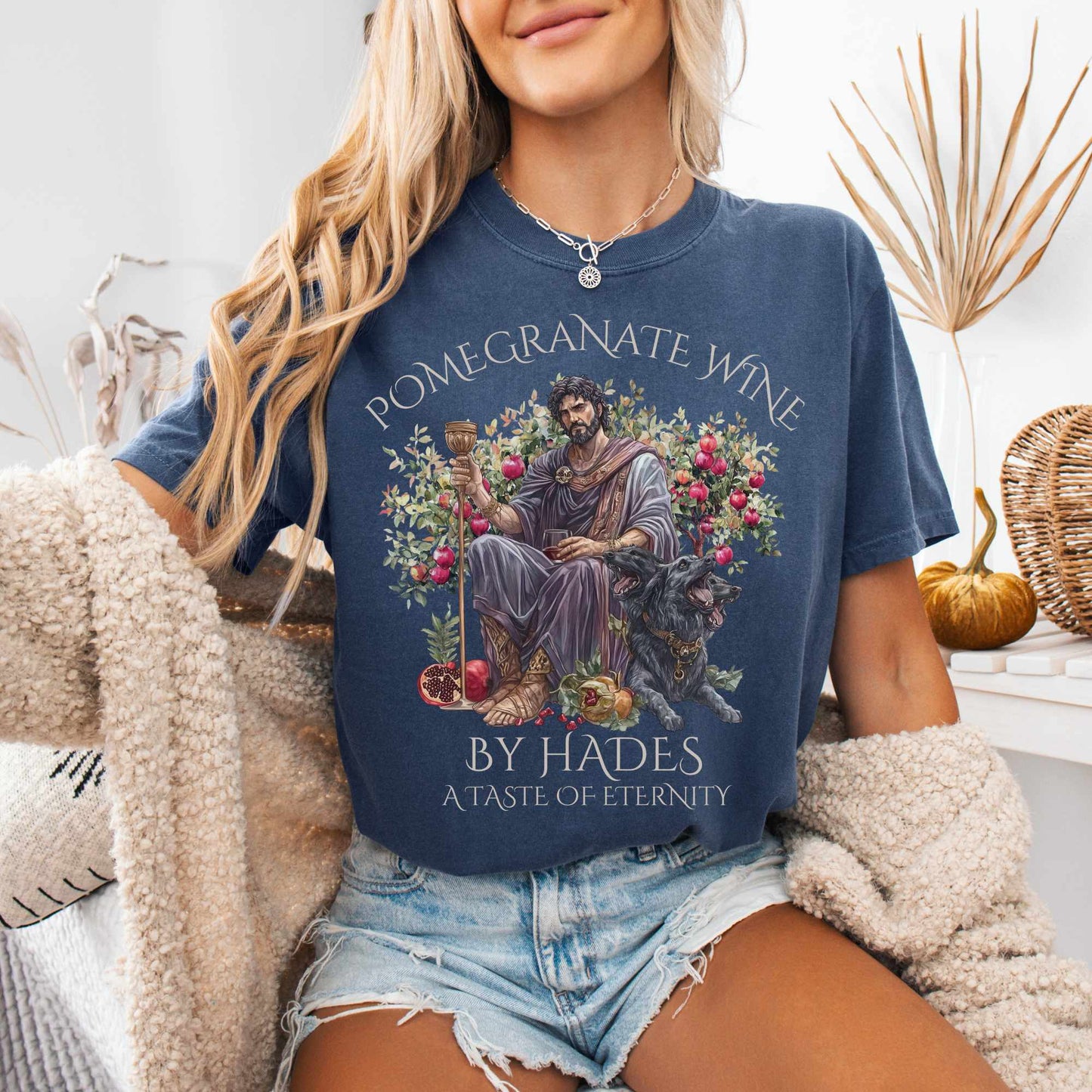 T-Shirt Pomegranate Wine A Taste of Eternity Tee The Mystic Eden