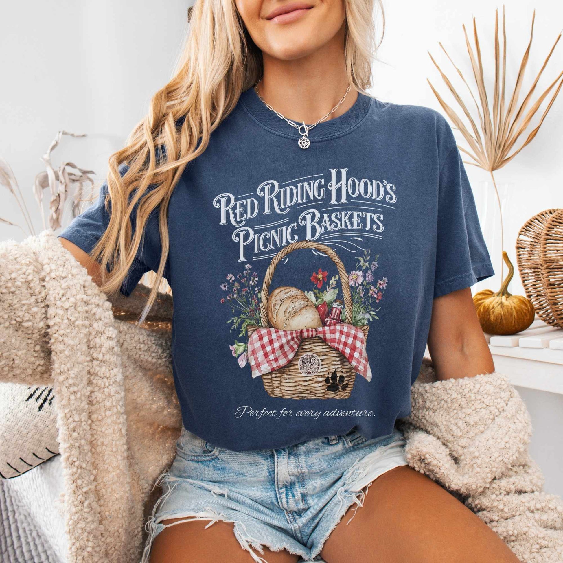 T-Shirt Red Riding Hood's Picnic Baskets Shirt The Mystic Eden
