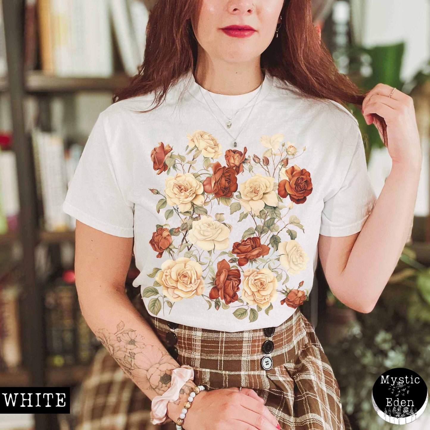 T-Shirt Rose cottagecore shirt The Mystic Eden