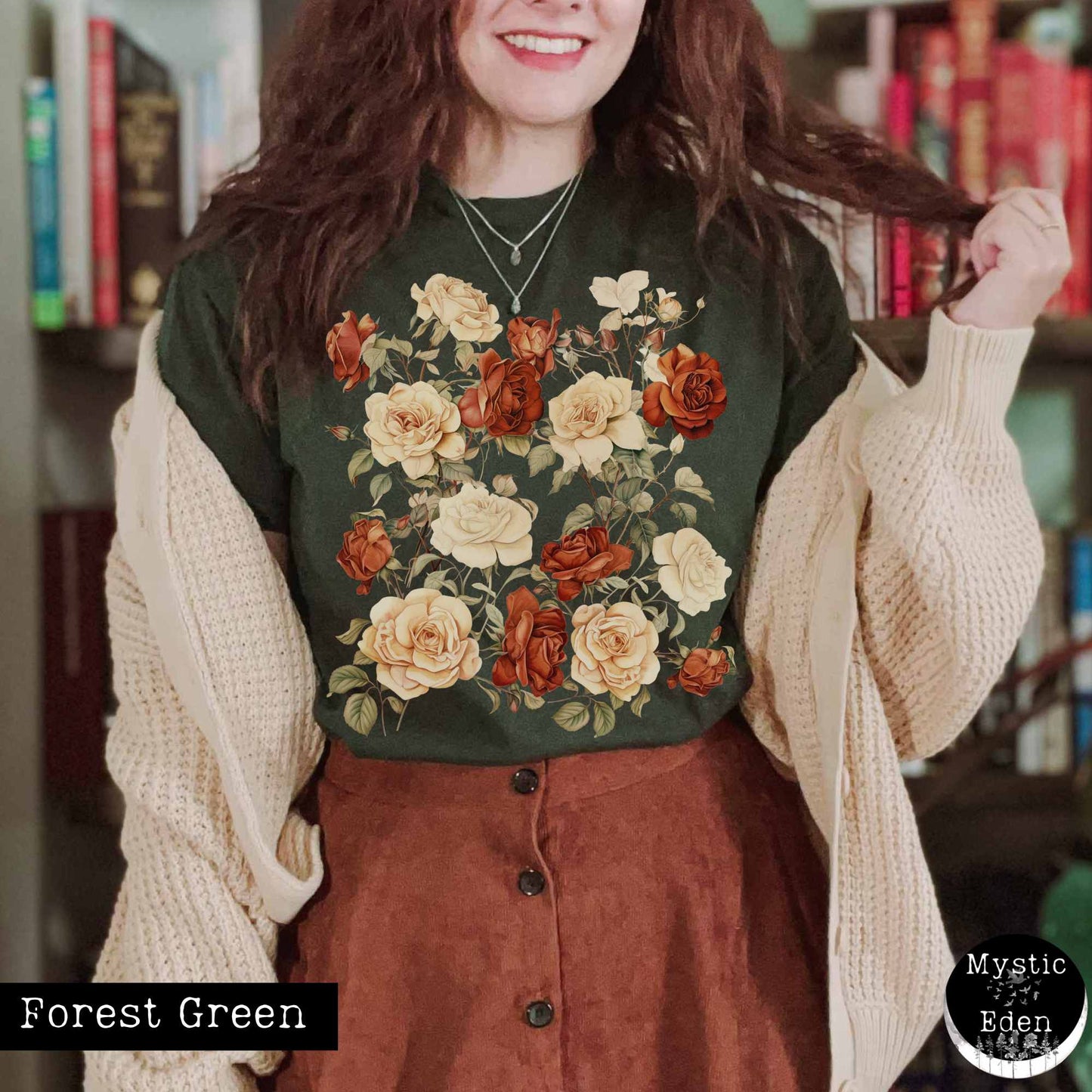 T-Shirt Rose cottagecore shirt The Mystic Eden