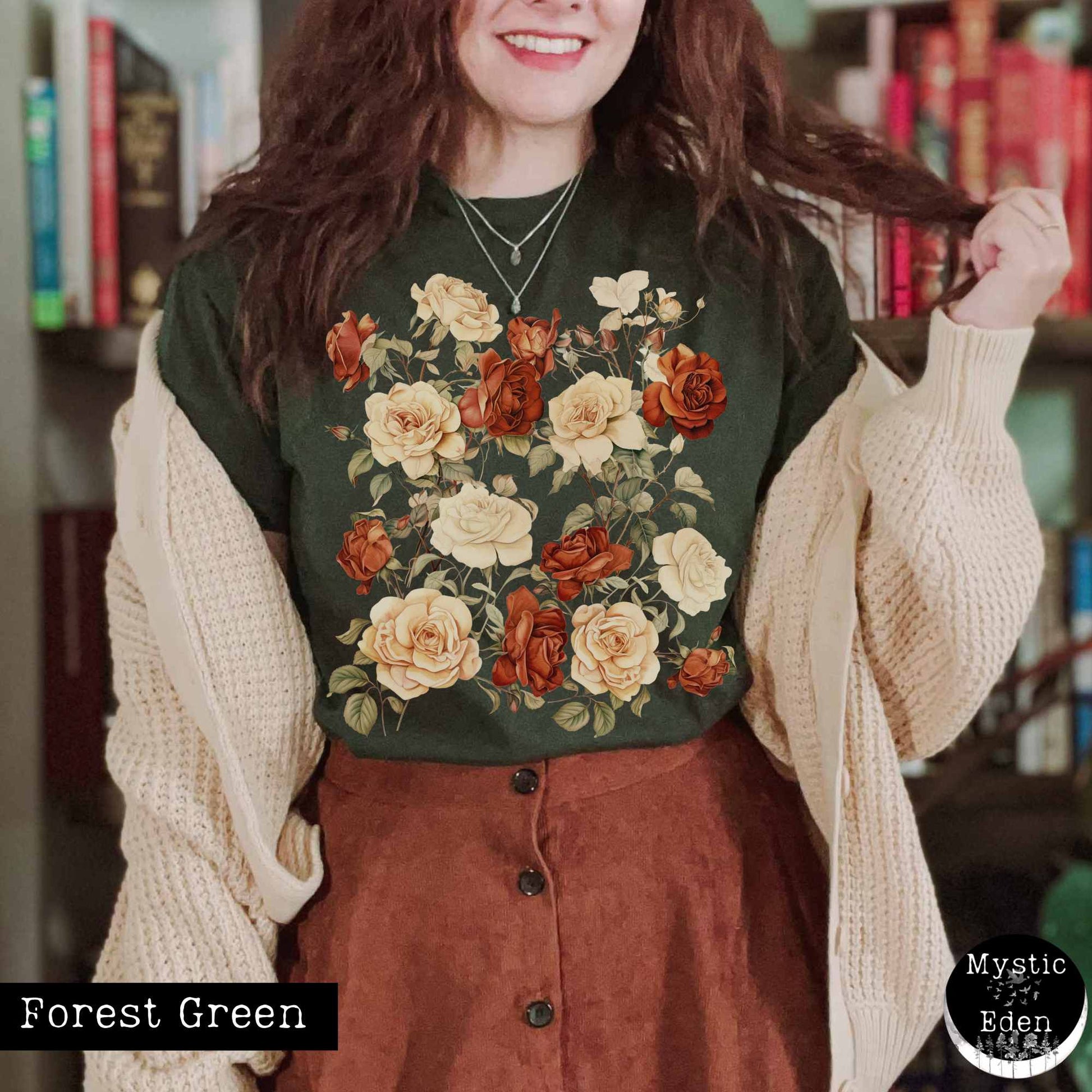 T-Shirt Rose cottagecore shirt The Mystic Eden