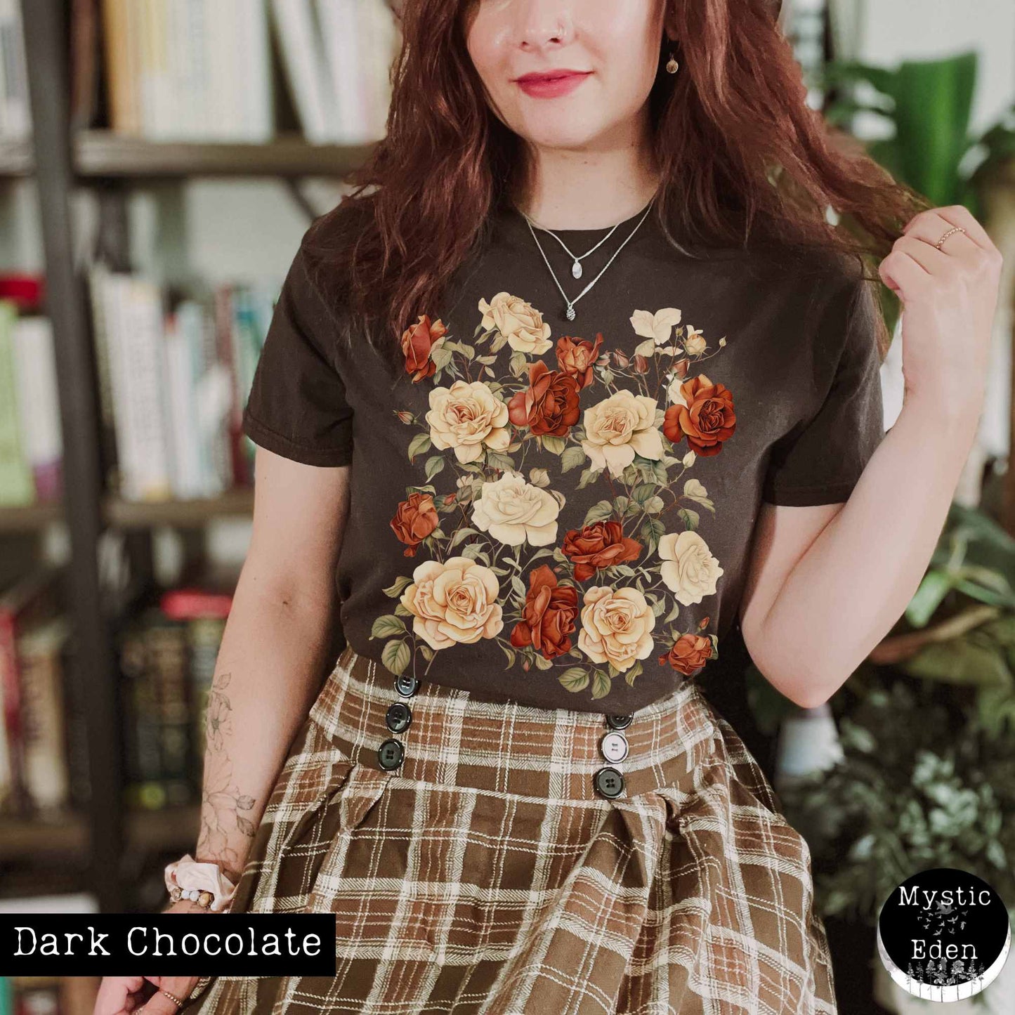 T-Shirt Rose cottagecore shirt The Mystic Eden
