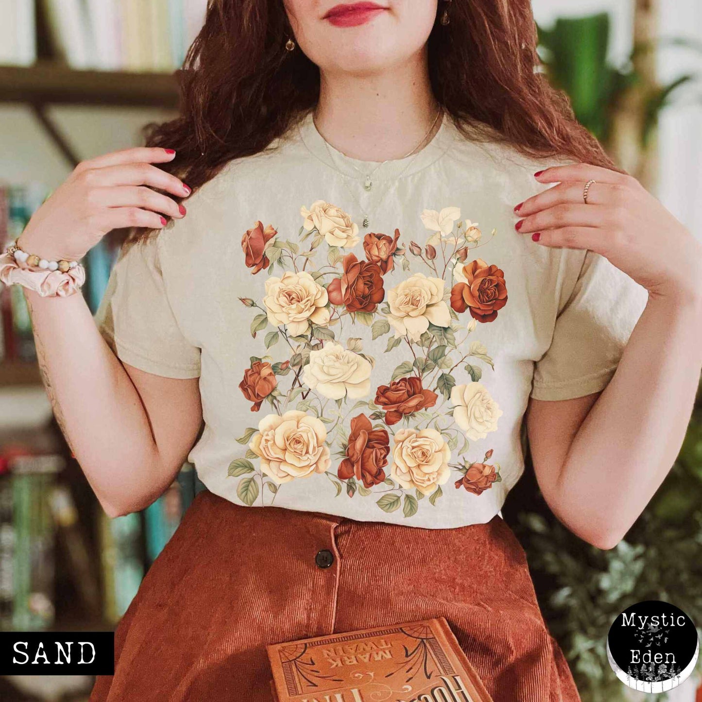 T-Shirt Rose cottagecore shirt The Mystic Eden