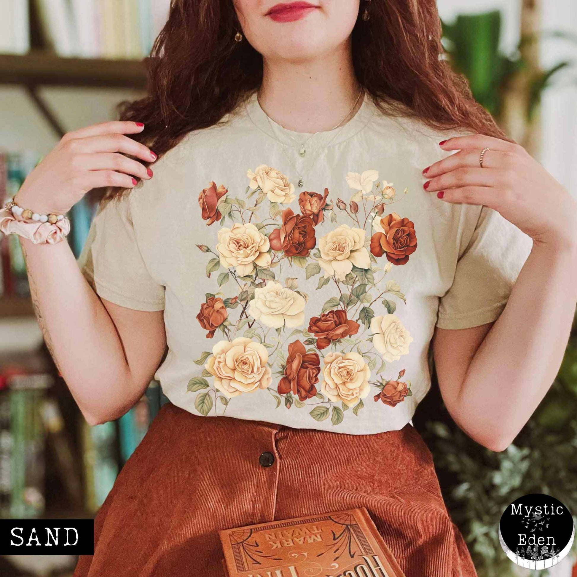 T-Shirt Rose cottagecore shirt The Mystic Eden
