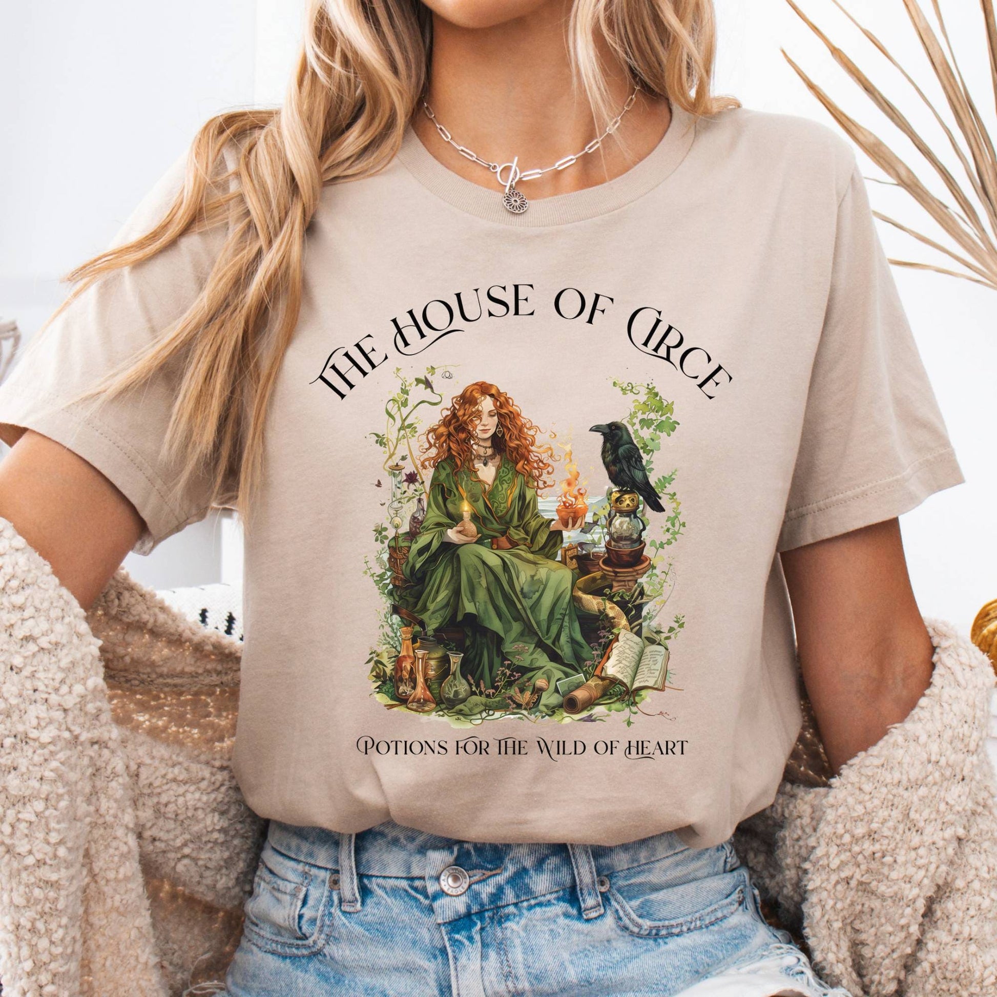 T-Shirt Tan / S The House of Circe Bella + Canvas Tee – Potions & Magic Tee The Mystic Eden