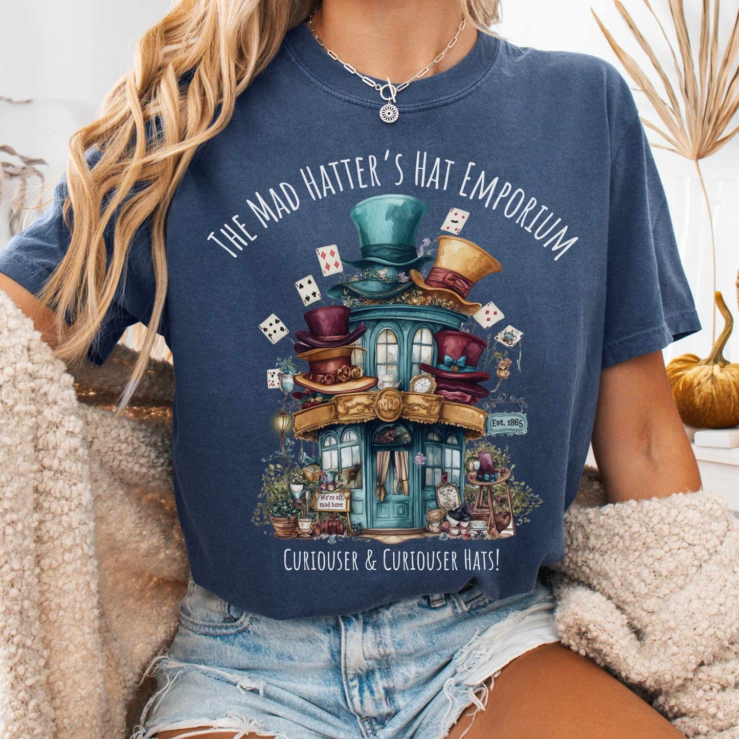 T-Shirt The Mad Hatter's Hat Emporium Shirt The Mystic Eden