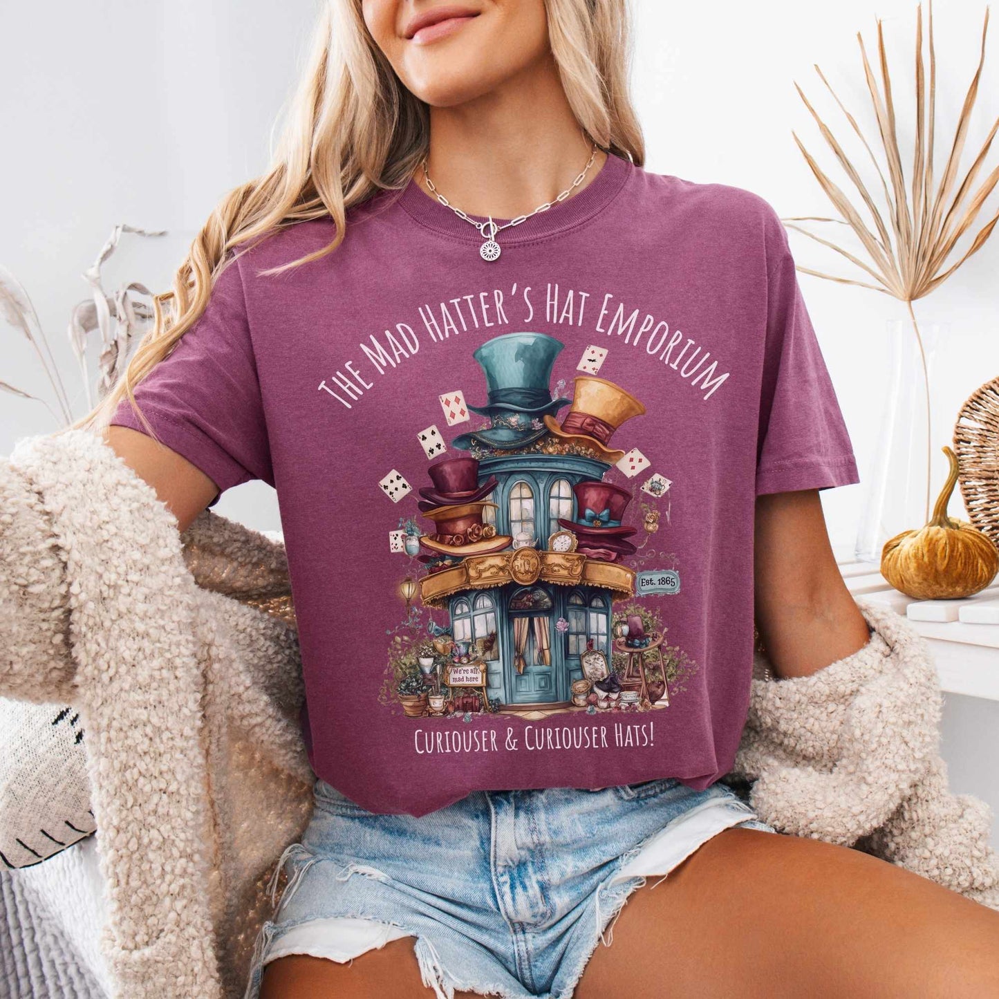 T-Shirt The Mad Hatter's Hat Emporium Shirt The Mystic Eden