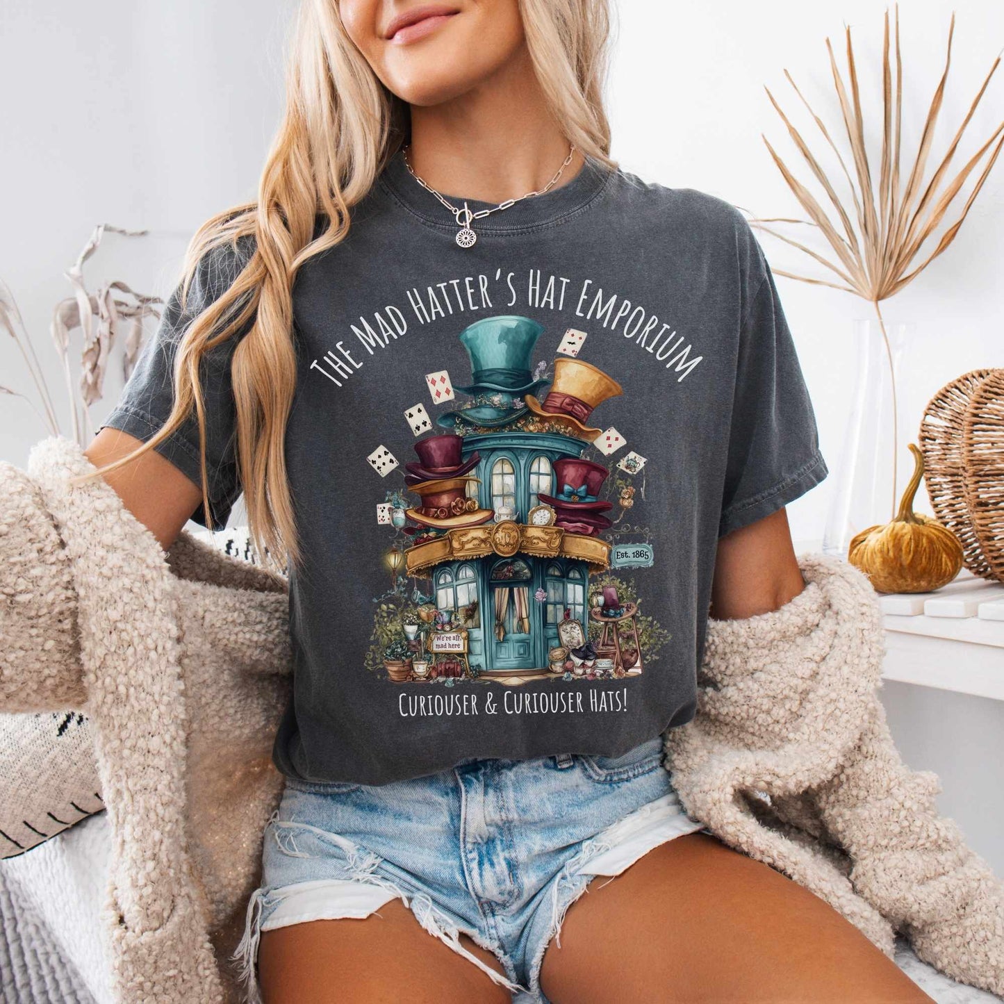 T-Shirt The Mad Hatter's Hat Emporium Shirt The Mystic Eden