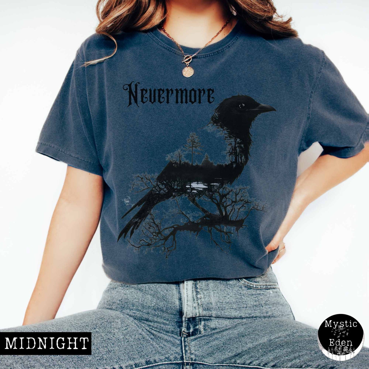 T-Shirt The Raven Nevermore Shirt Edgar Allan Poe The Mystic Eden
