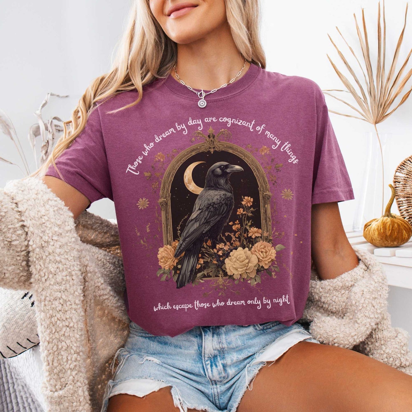 T-Shirt Those Who Dream By Day Edgar Allan Poe Shirt The Mystic Eden