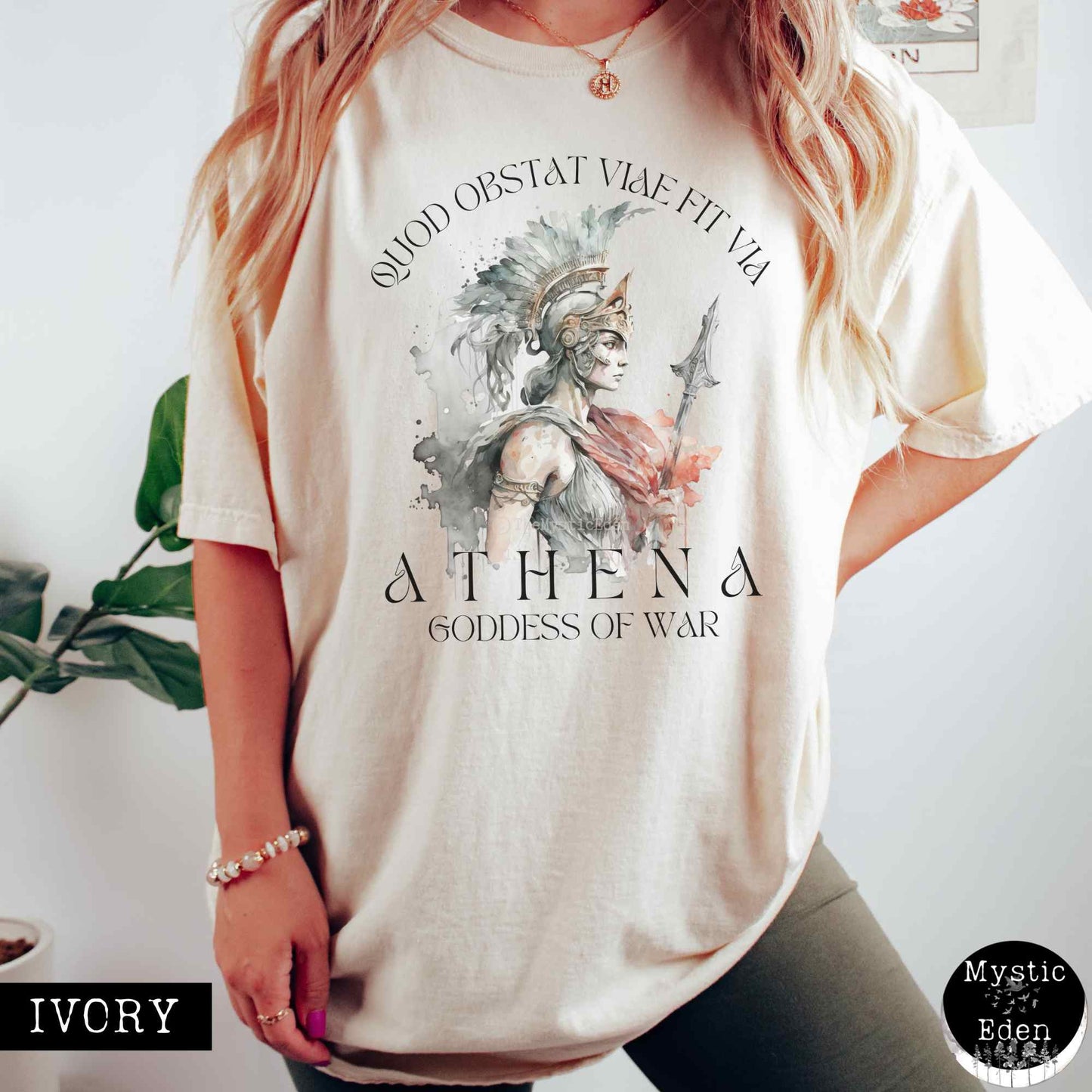 T-Shirt Vintage Athena Greek Mythology Shirt The Mystic Eden
