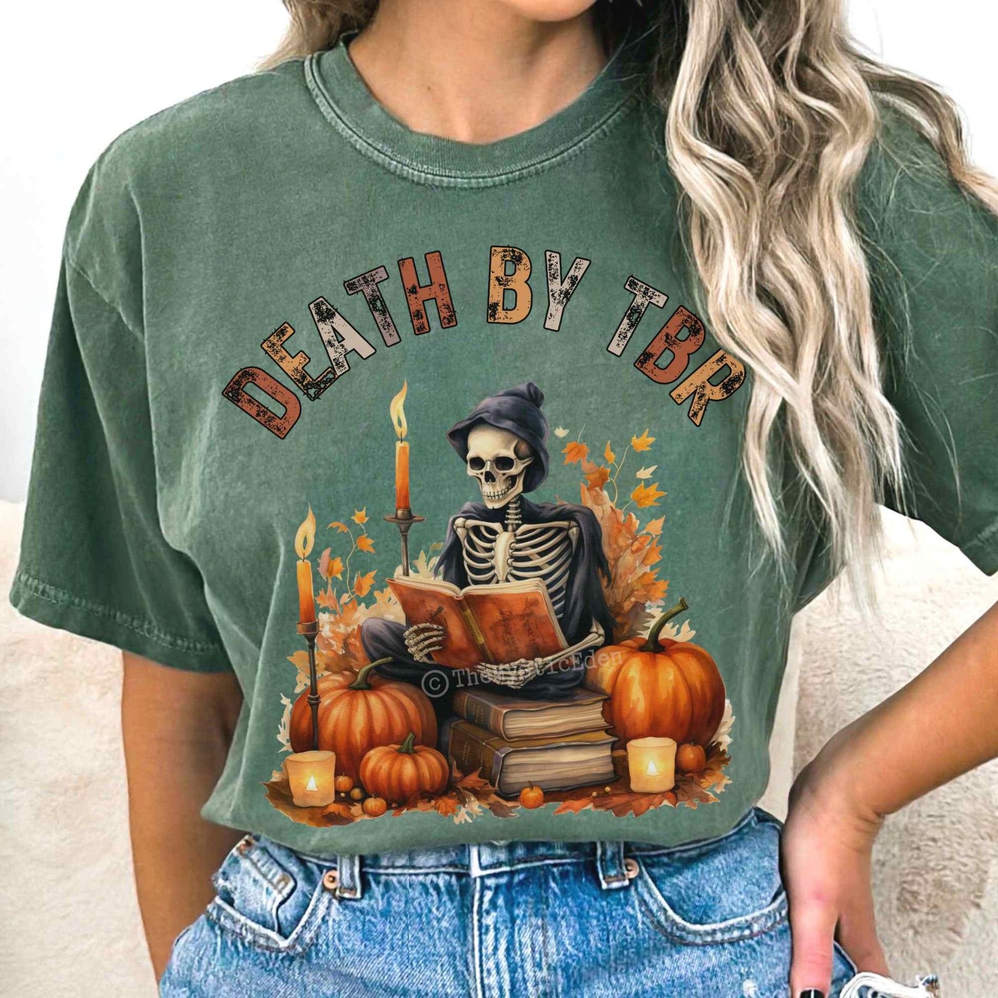 T-Shirt Vintage Death by TBR Bookish Shirt The Mystic Eden