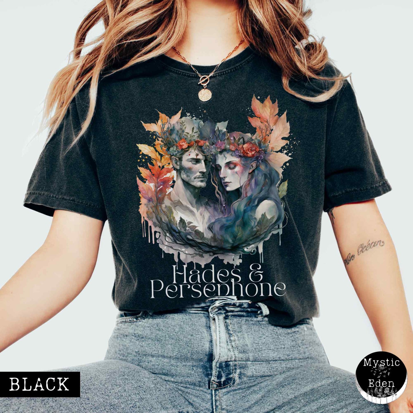 T-Shirt Vintage Hades & Persephone Greek Mythology T-shirt The Mystic Eden